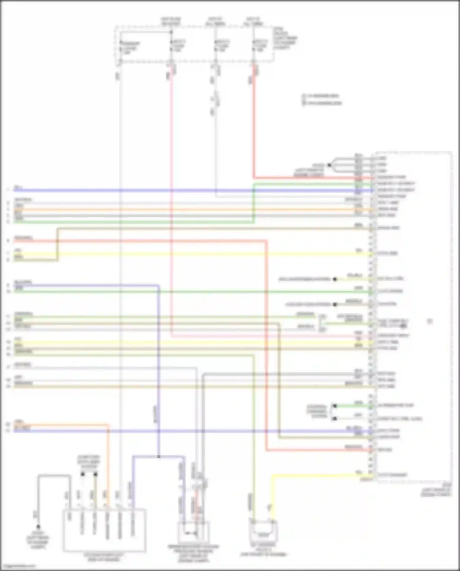 Wiring diagram ecu 4 fuse for Kia Seltos I facelift (2022-2024) (3 of 4)