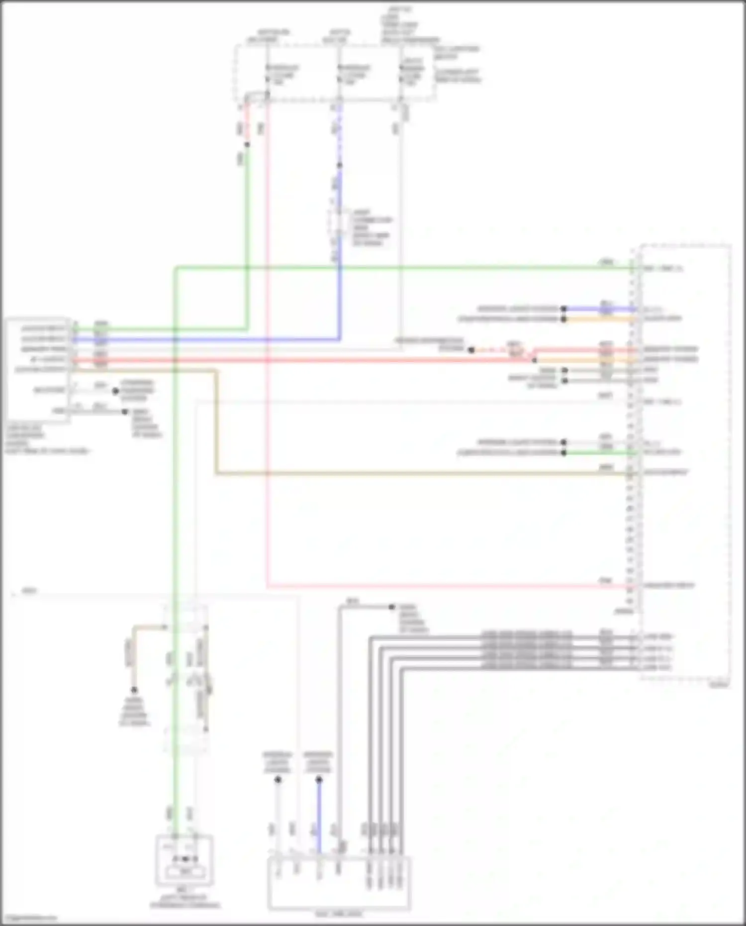 Wiring diagram hot w/ long term load auto cut relay energized for Kia Seltos I facelift (2022-2024) (12 of 12)