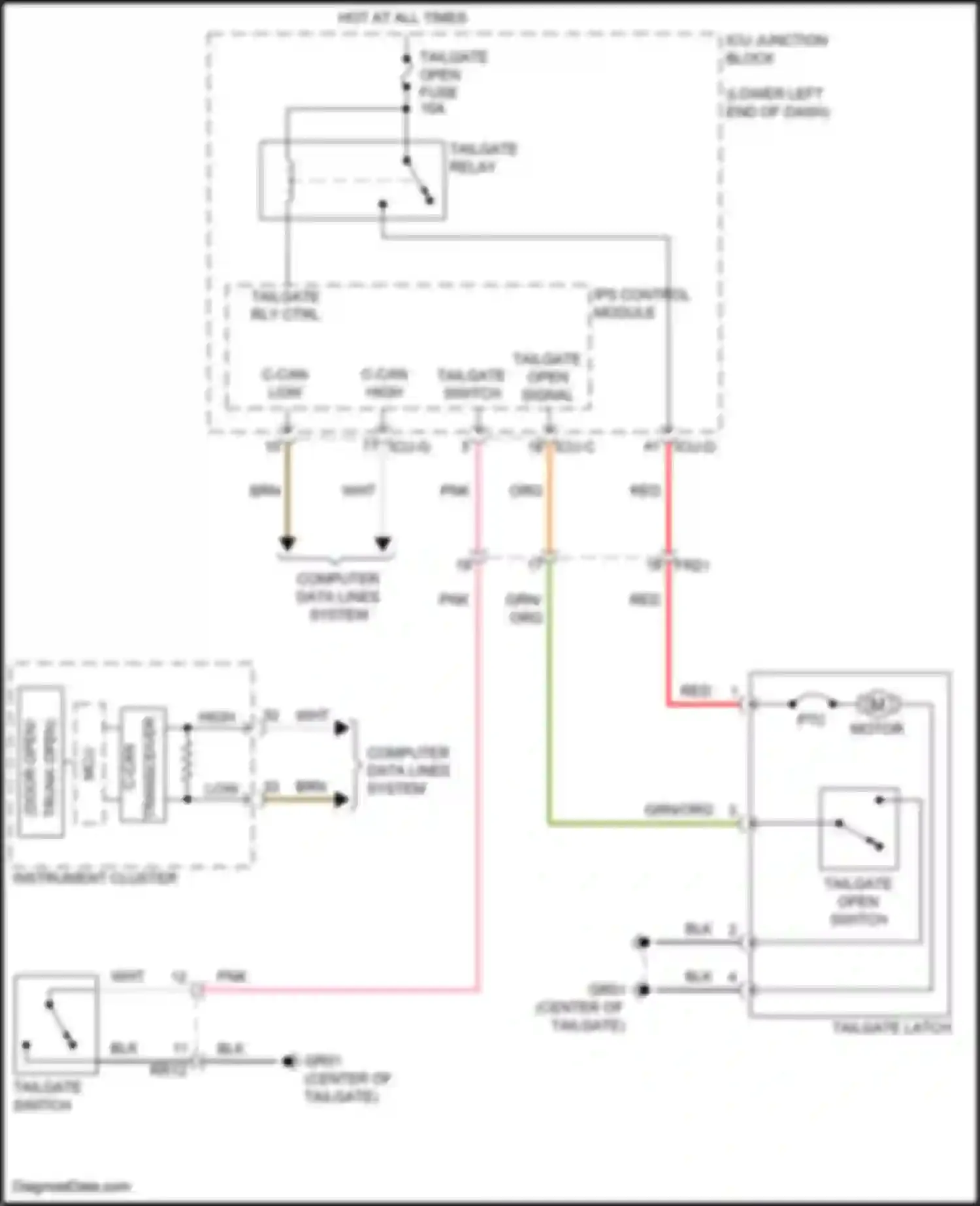 Wiring diagram icu-c for Kia Seltos I facelift (2022-2024) (10 of 21)