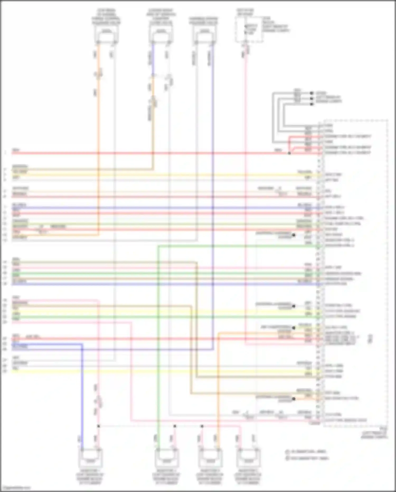 Wiring diagram injector 3 for Kia Seltos I facelift (2022-2024) (3 of 3)