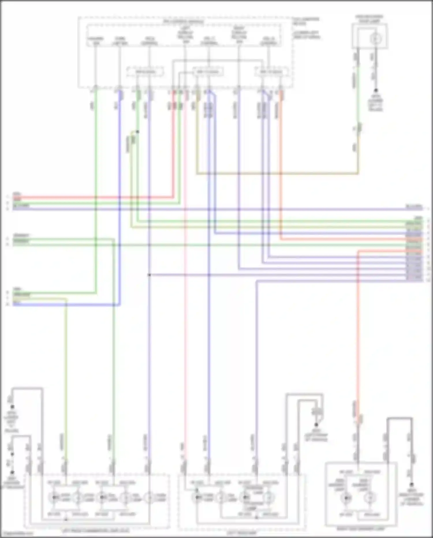 Wiring diagram ips 8 control for Kia Seltos I facelift (2022-2024) (1 of 1)