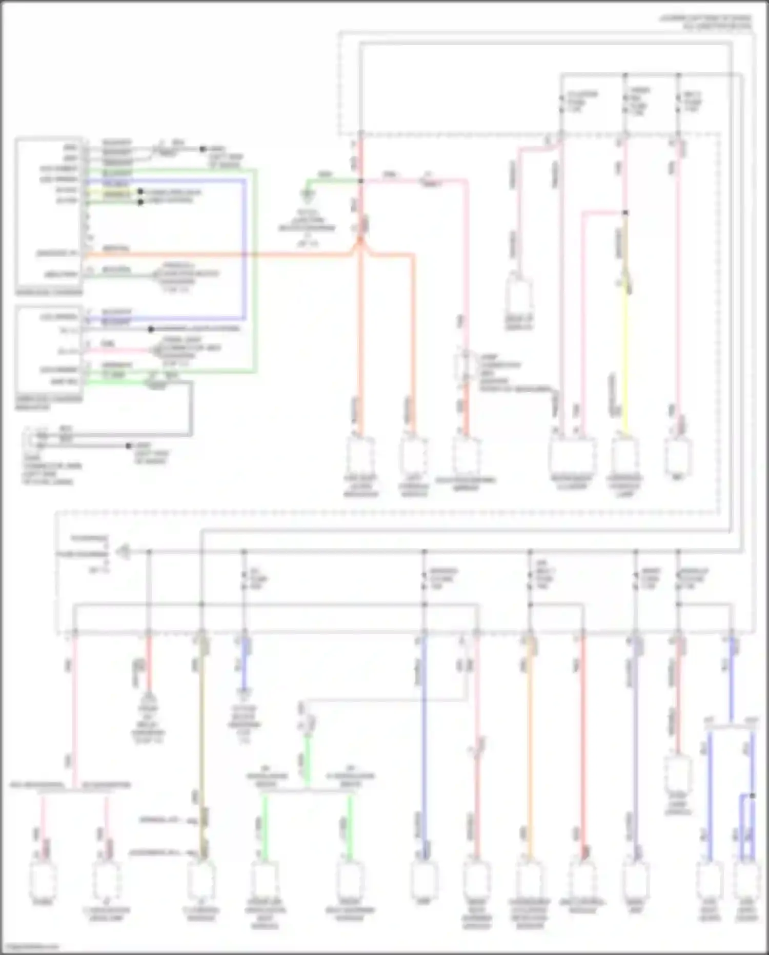 Wiring diagram left console switch for Kia Seltos I facelift (2022-2024) (11 of 11)