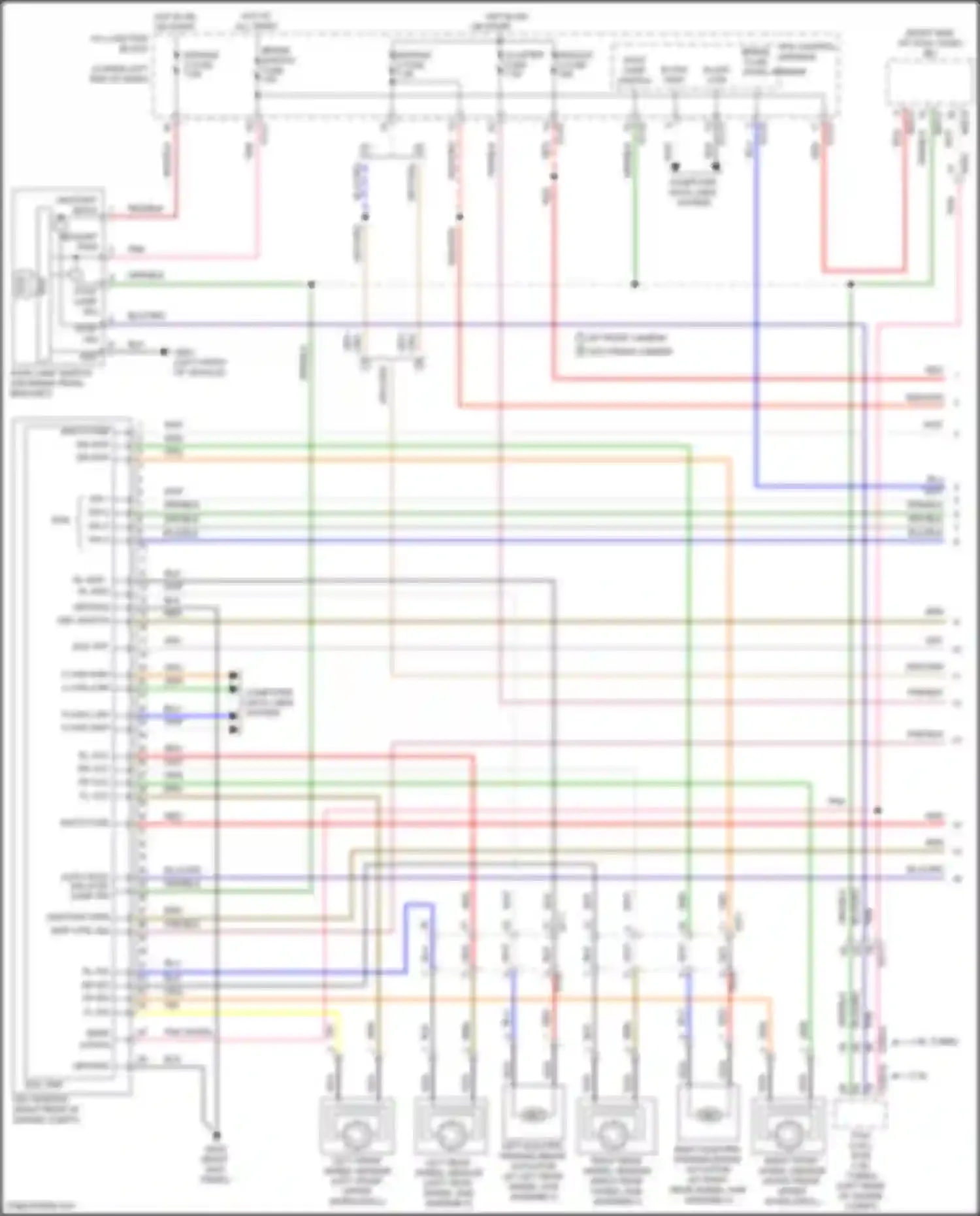 Wiring diagram module 4 fuse for Kia Seltos I facelift (2022-2024) (2 of 11)