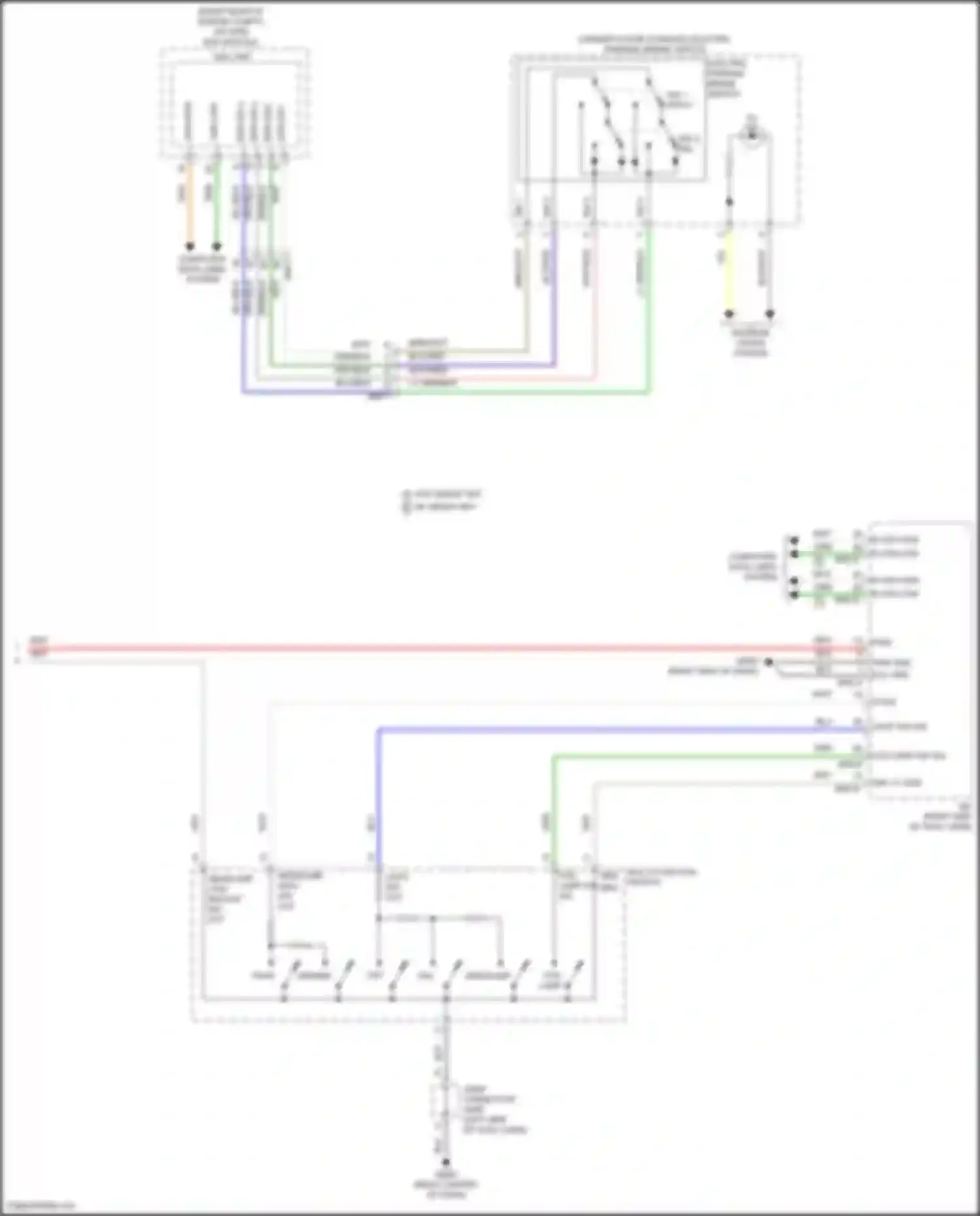 Wiring diagram multi- function switch for Kia Seltos I facelift (2022-2024) (6 of 9)
