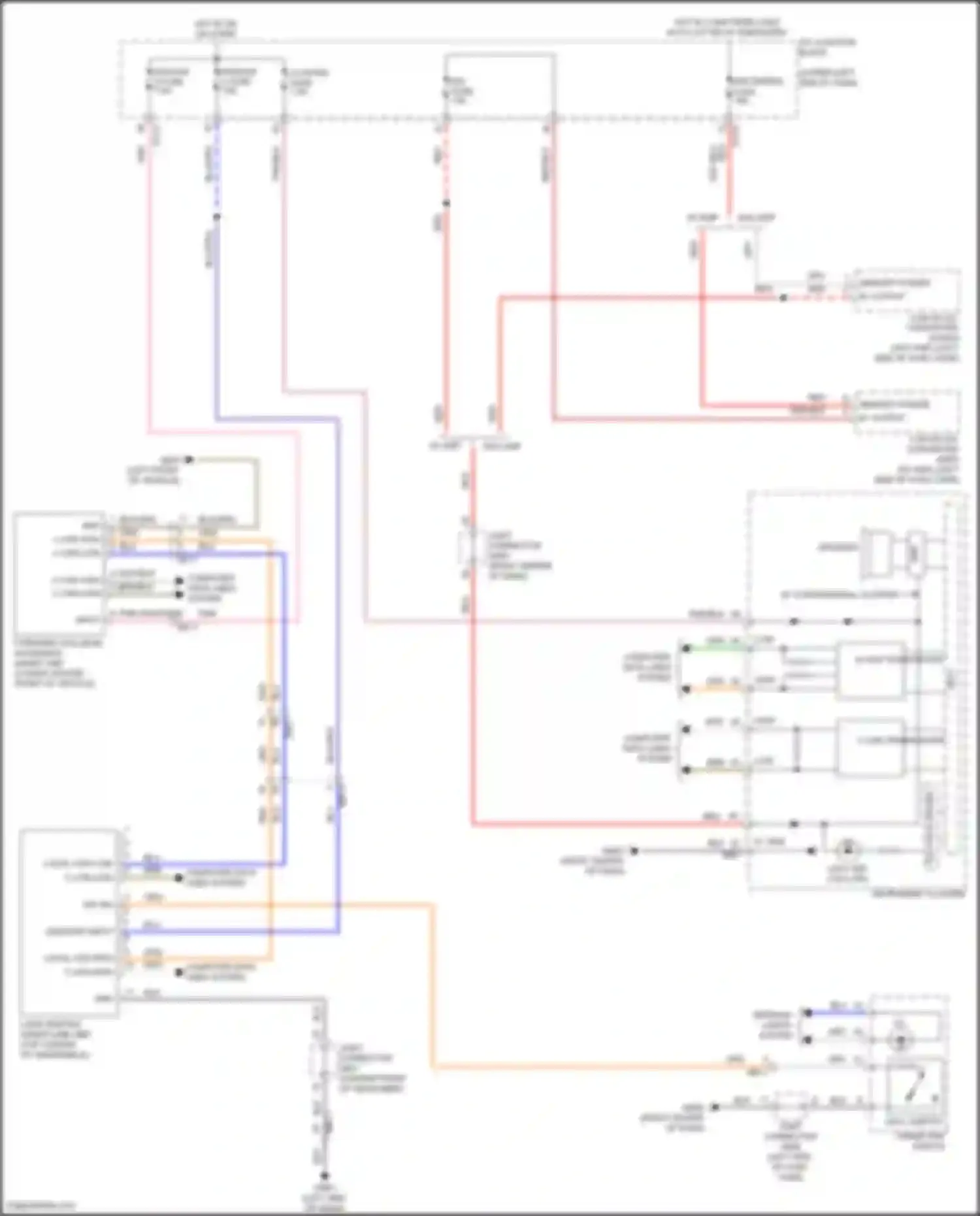 Wiring diagram on/start input for Kia Seltos I facelift (2022-2024) (5 of 23)