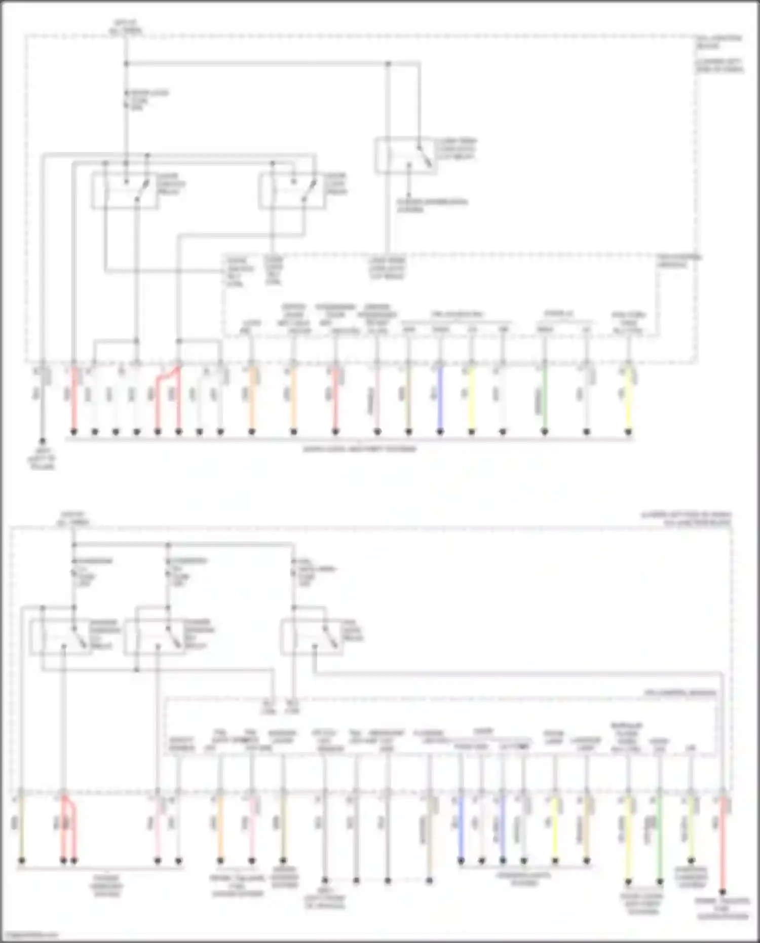 Wiring diagram passenger door key unlk sig for Kia Seltos I facelift (2022-2024) (1 of 1)