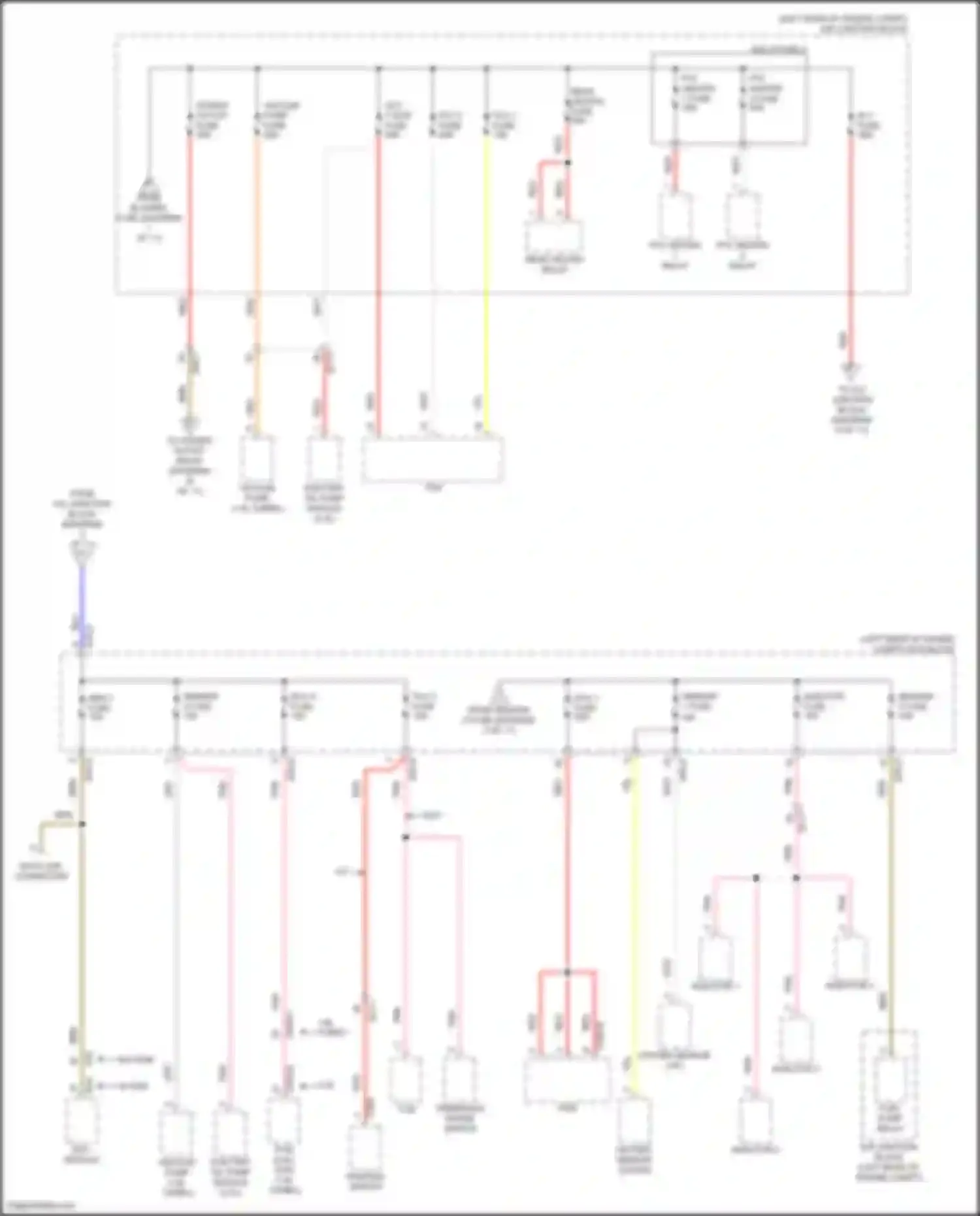 Wiring diagram ptc heater 2 relay for Kia Seltos I facelift (2022-2024) (3 of 4)