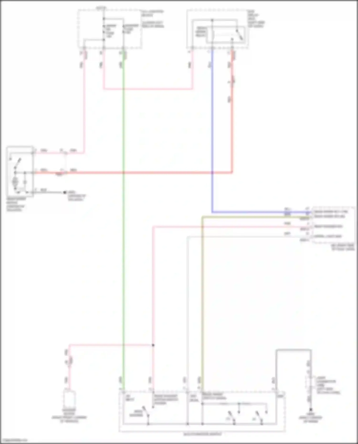 Wiring diagram rear wiper rly ctrl for Kia Seltos I facelift (2022-2024) (1 of 1)