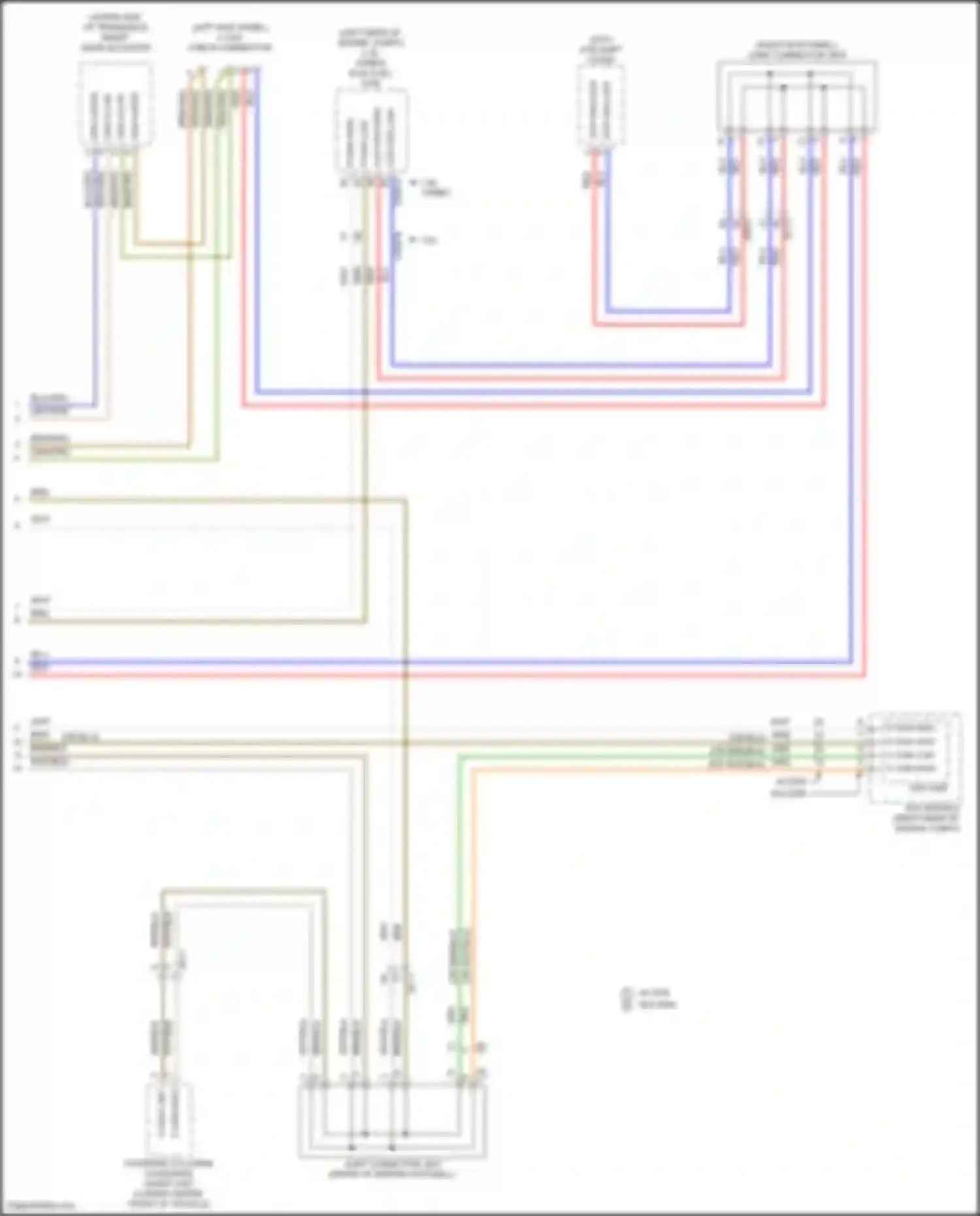 Wiring diagram smart gear actuator for Kia Seltos I facelift (2022-2024) (1 of 3)
