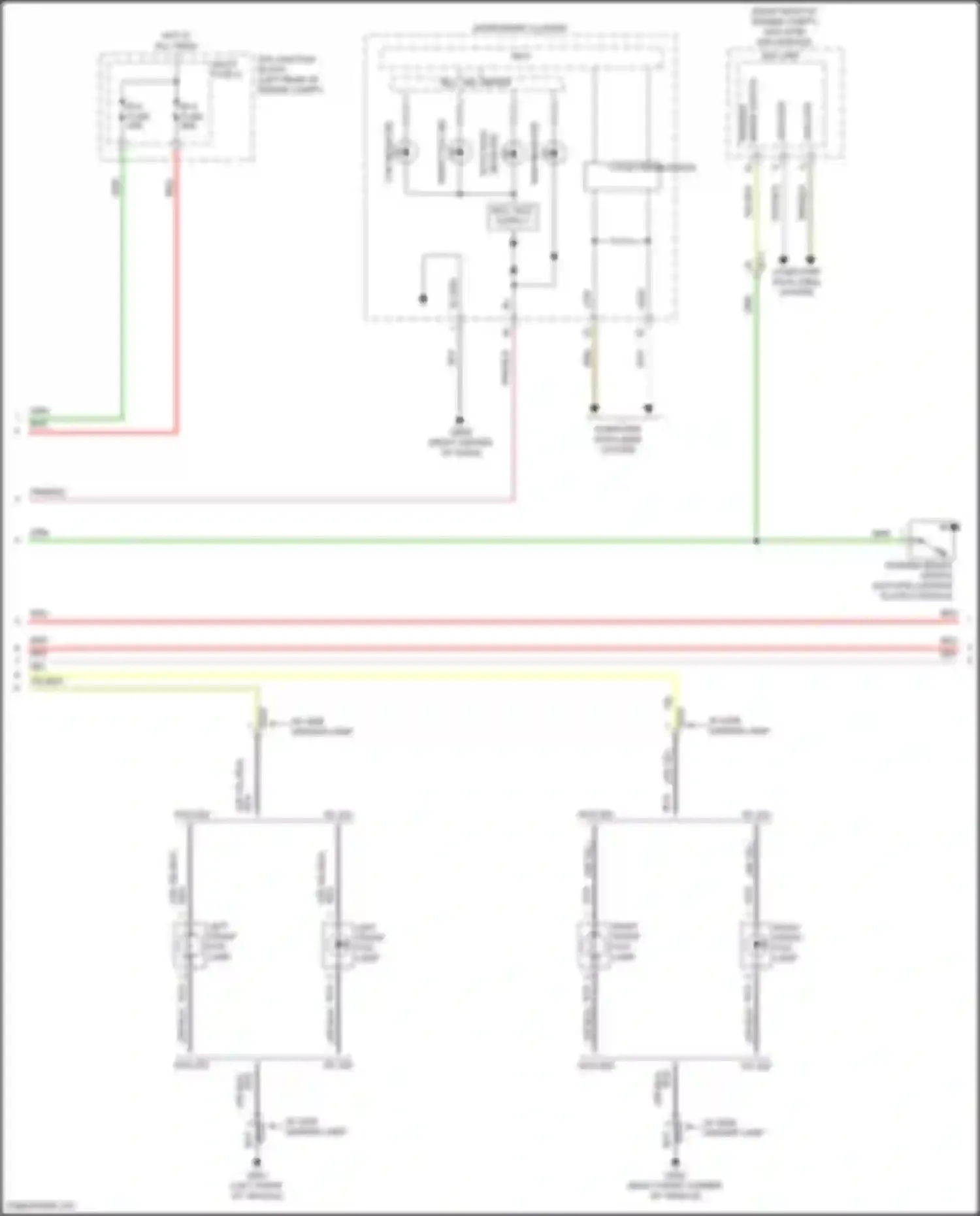 Wiring diagram w/ side marker lamp for Kia Seltos I facelift (2022-2024) (1 of 3)