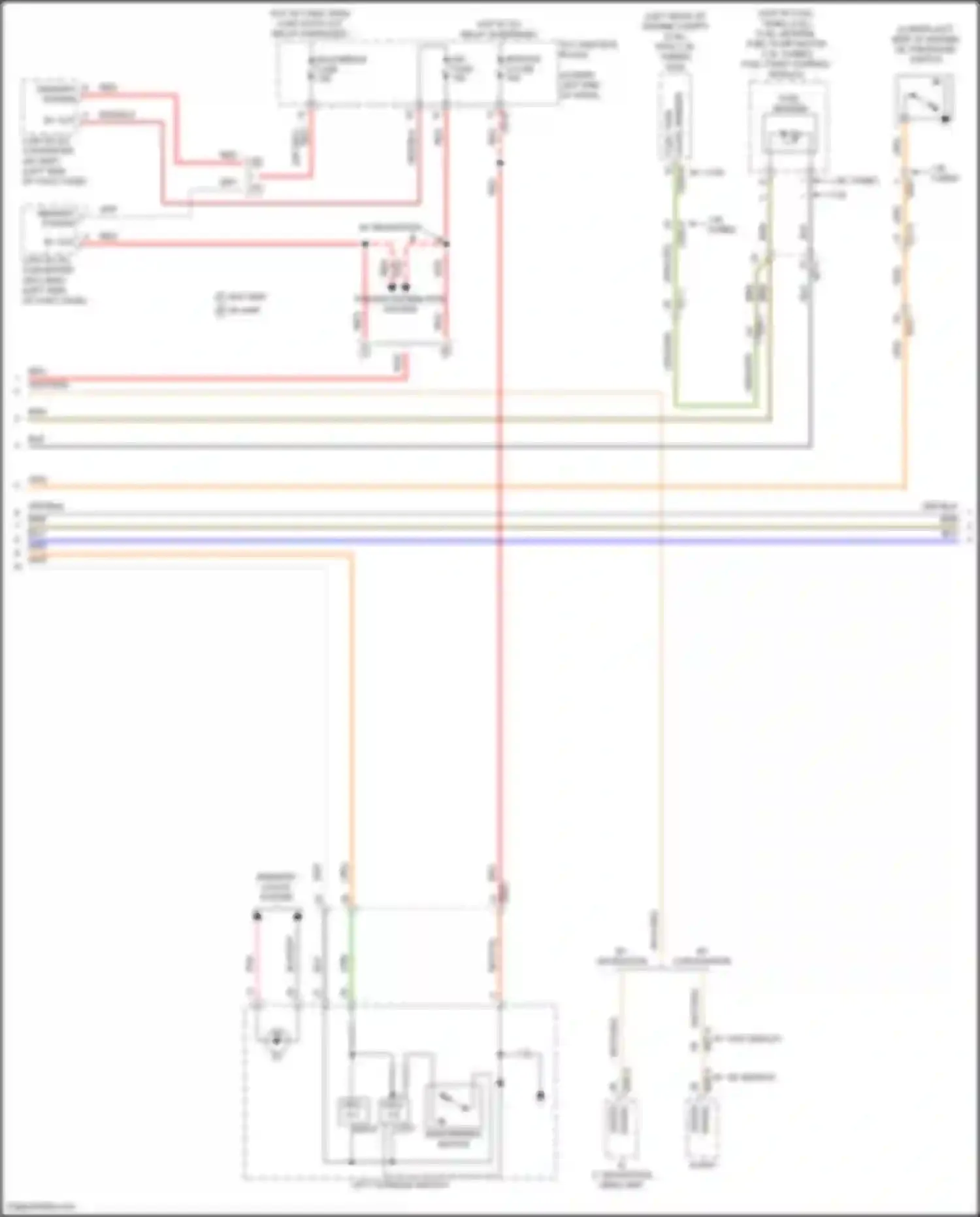 Wiring diagram w/o display for Kia Seltos I facelift (2022-2024) (2 of 2)