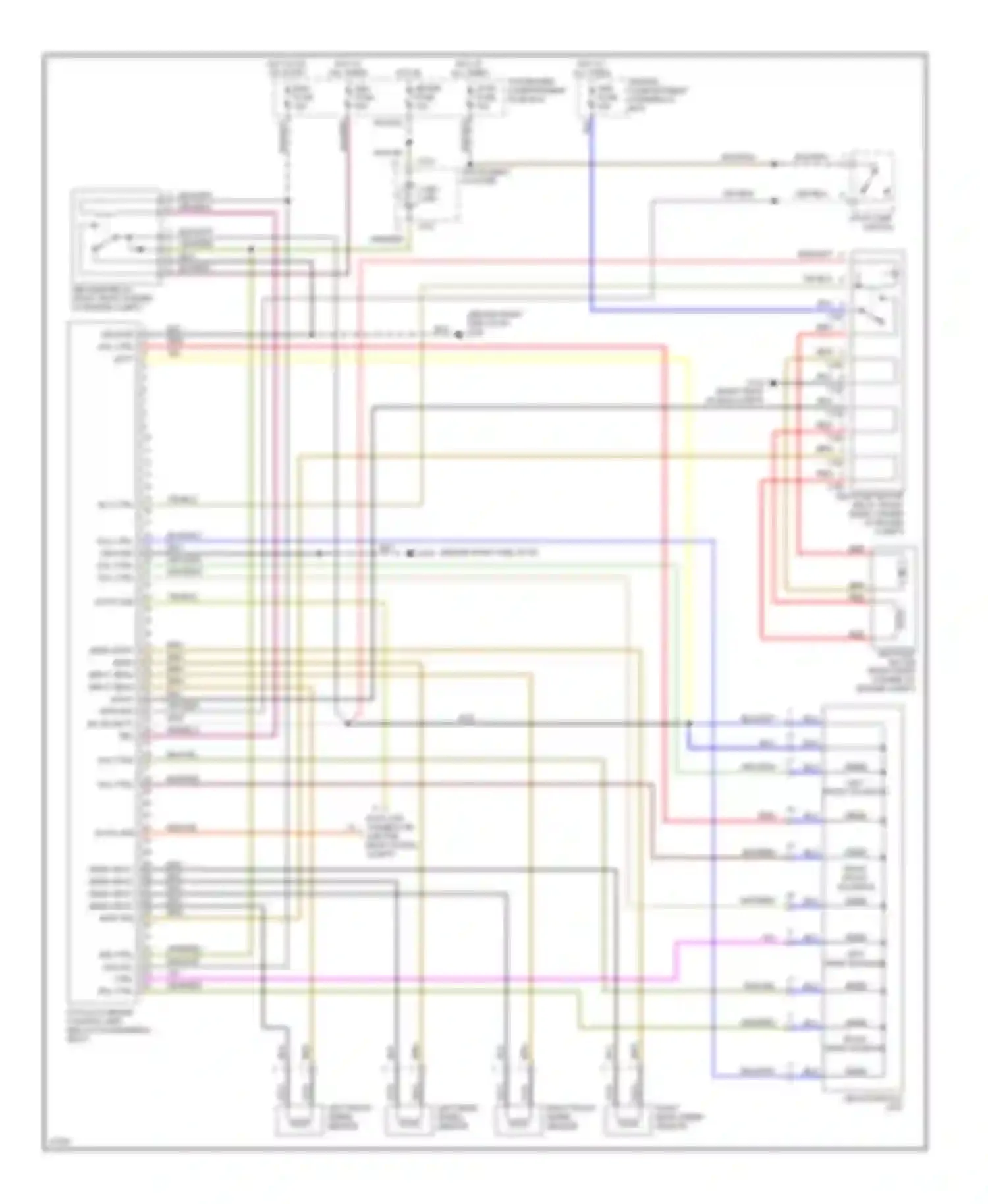 Sephia Kia I facelift (1994-1998): Anti-lock brake circuits