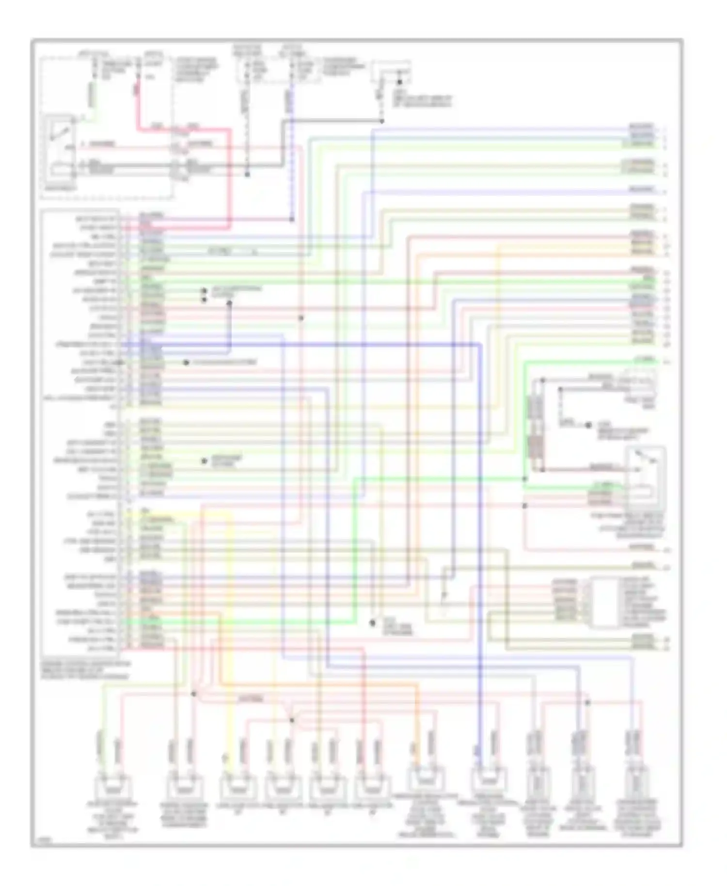Sephia Kia I facelift (1994-1998): Wiring diagram engine performance 1.6l dohcs (1 of 2)