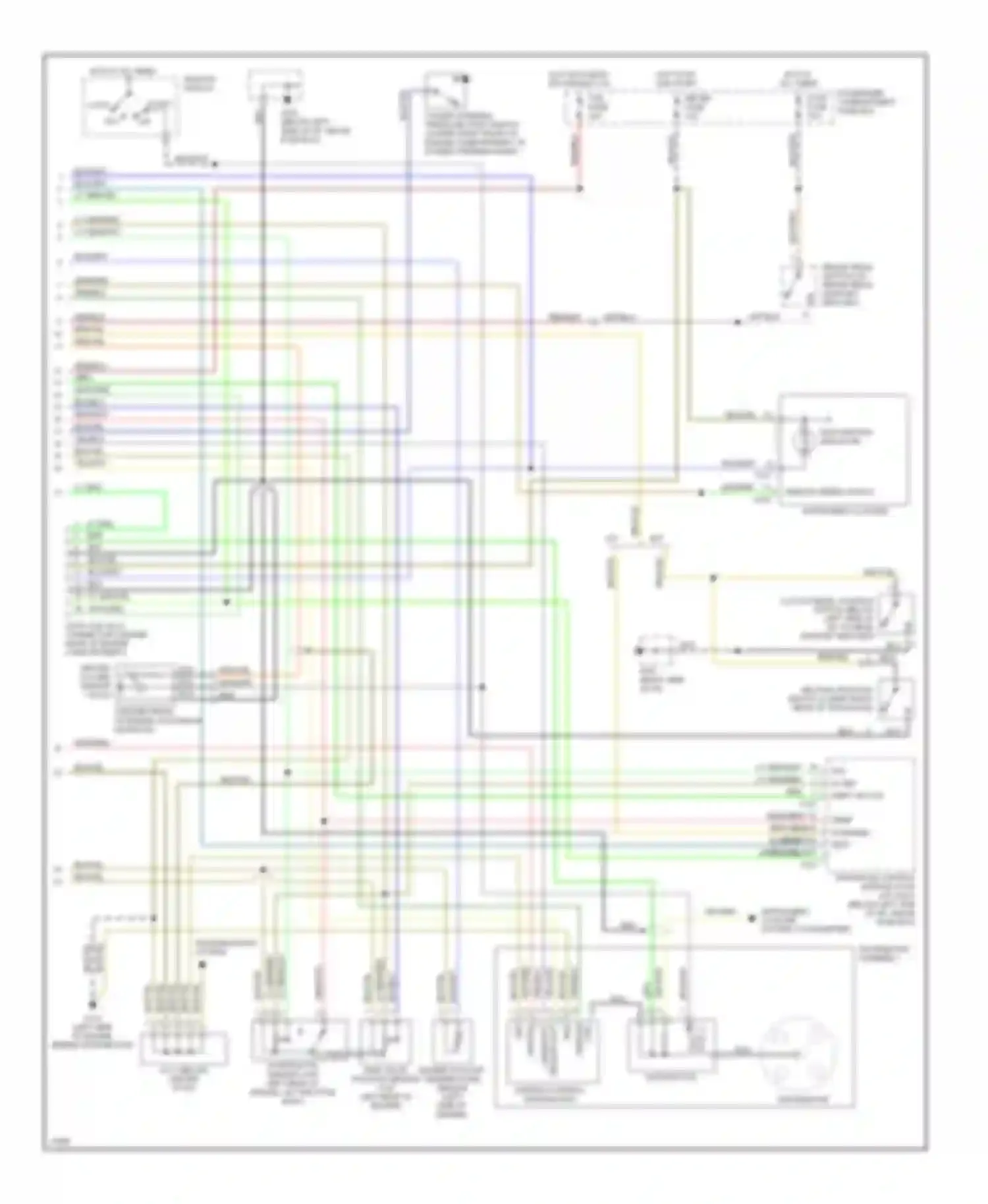 Sephia Kia I facelift (1994-1998): Wiring diagram engine performance 1.6l dohcs (2 of 2)