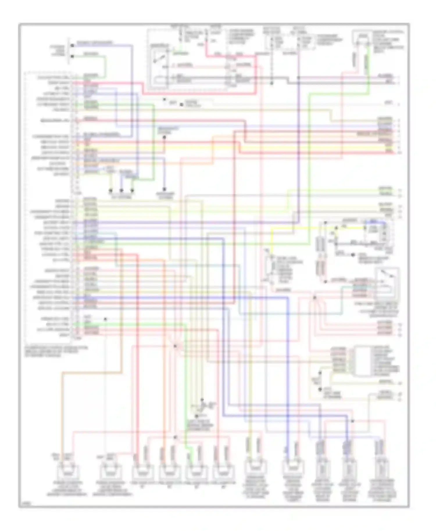 Sephia Kia I facelift (1994-1998): Wiring diagram engine performance 1.8ls (1 of 3)