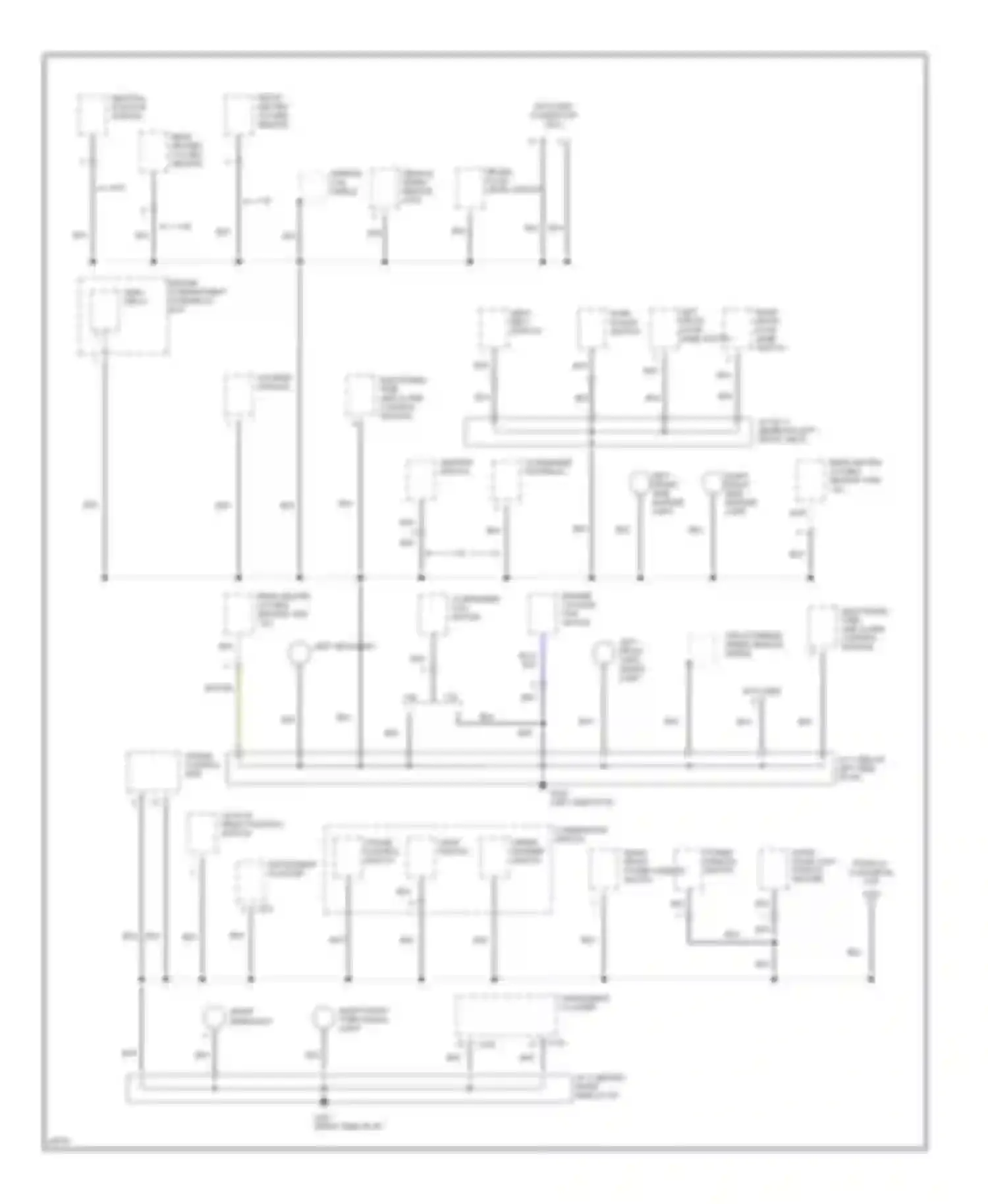 Sephia Kia I facelift (1994-1998): Ground distribution circuit (2 of 3)