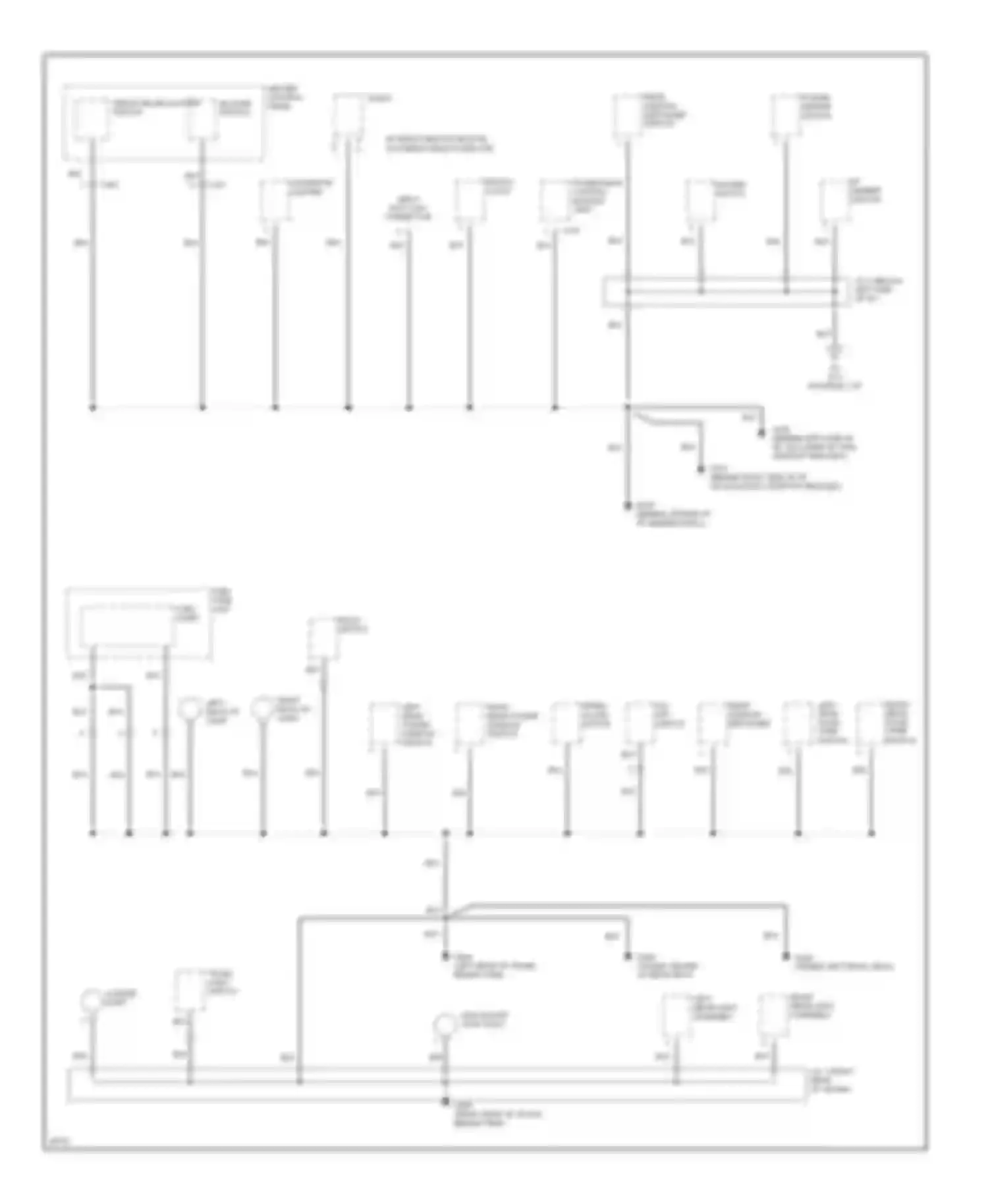 Sephia Kia I facelift (1994-1998): Ground distribution circuit (3 of 3)