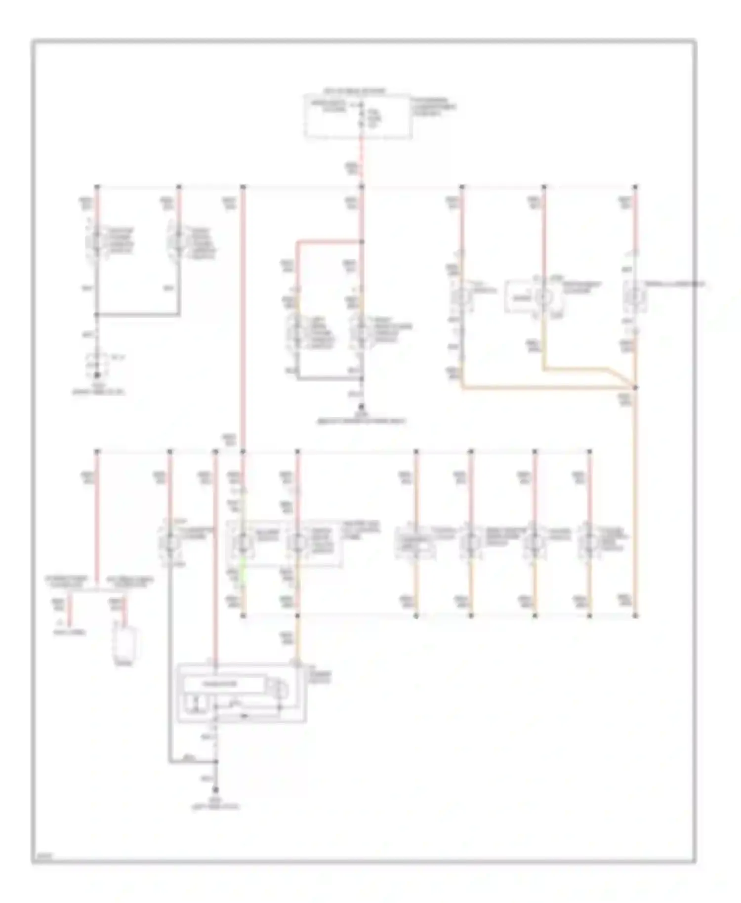 Sephia Kia I facelift (1994-1998): Instrument illumination circuit