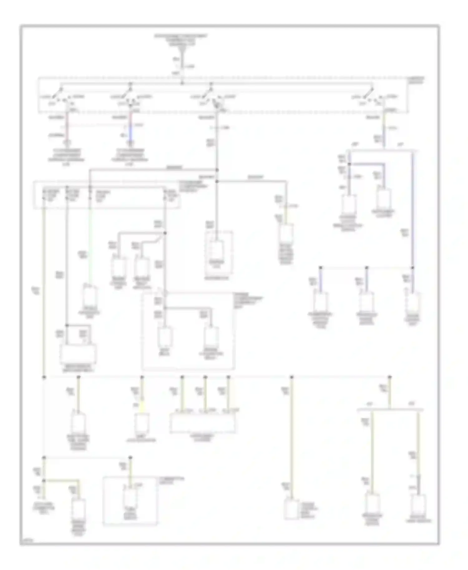 Sephia Kia I facelift (1994-1998): Power distribution circuit (2 of 4)