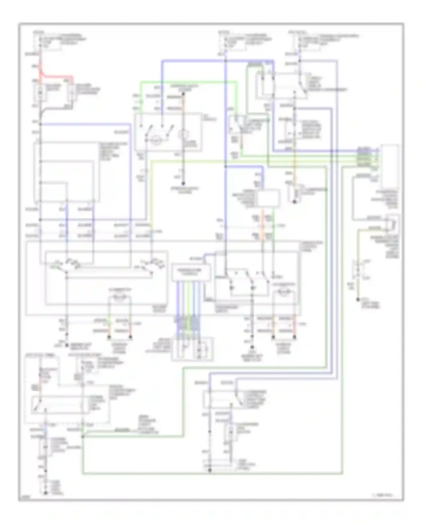 Wiring diagram a/c switch for Kia Sephia I facelift (1994-1998) (1 of 5)