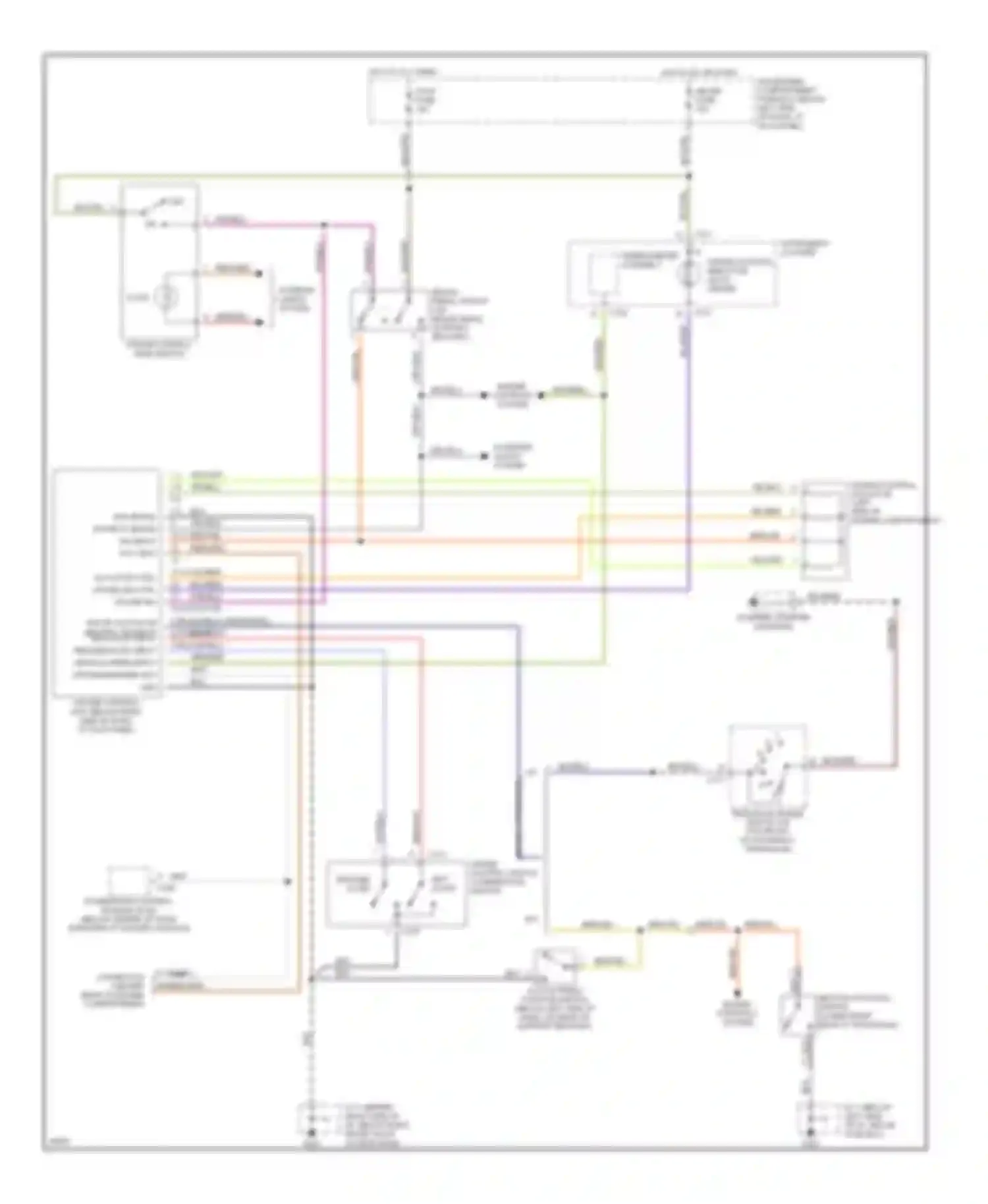 Wiring diagram blk/org for Kia Sephia I facelift (1994-1998) (6 of 12)