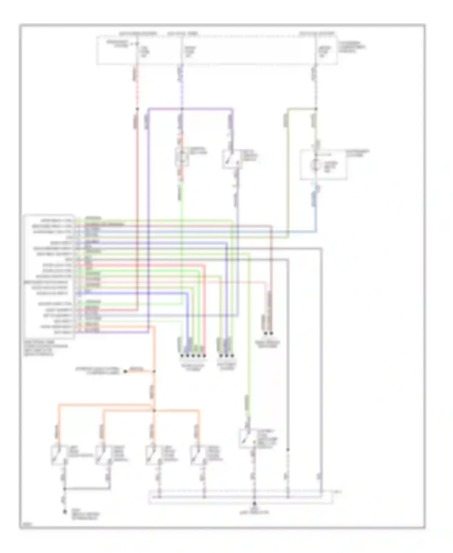 Wiring diagram blu/red for Kia Sephia I facelift (1994-1998) (23 of 24)