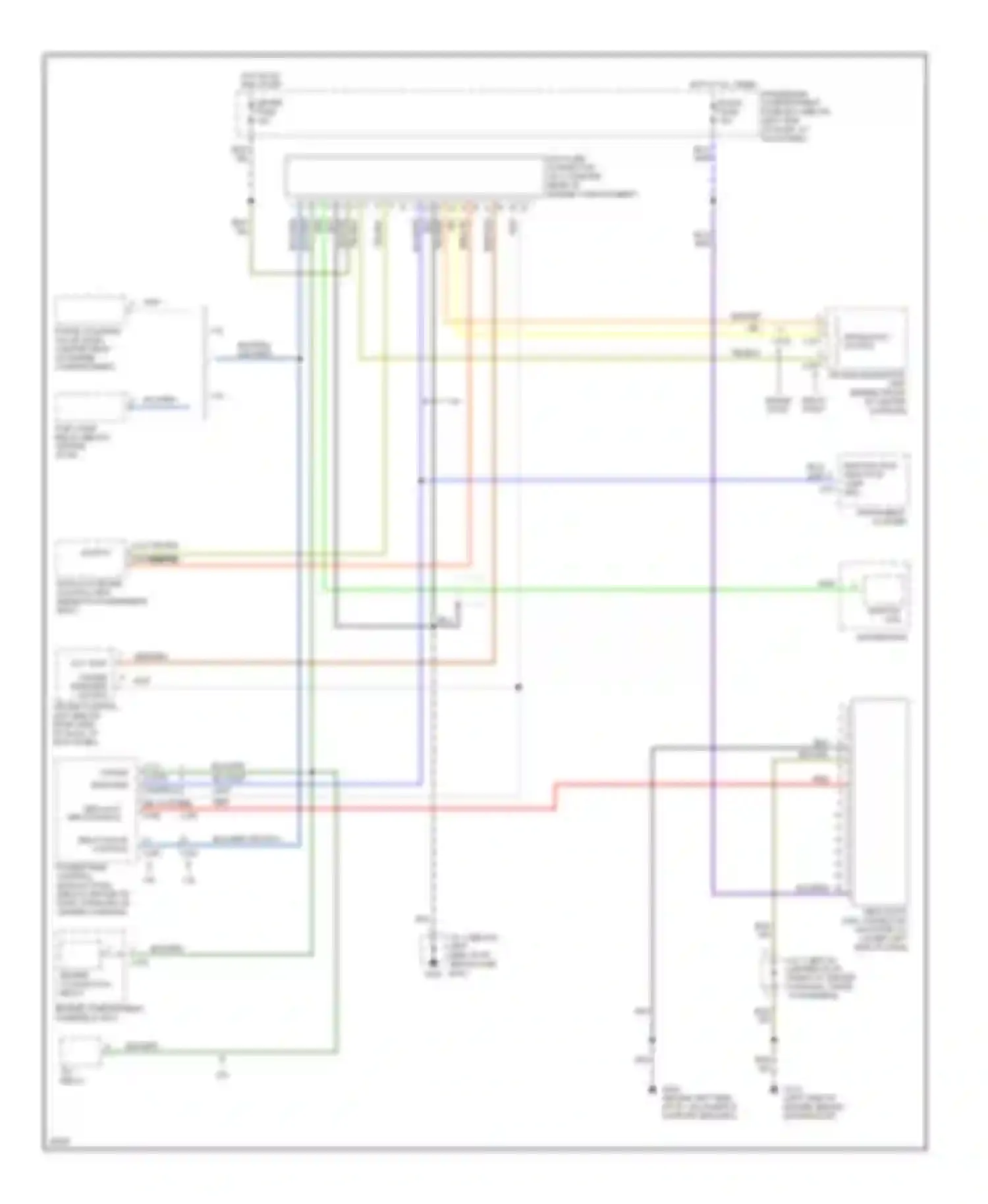 Wiring diagram diagnostic output for Kia Sephia I facelift (1994-1998) (1 of 1)