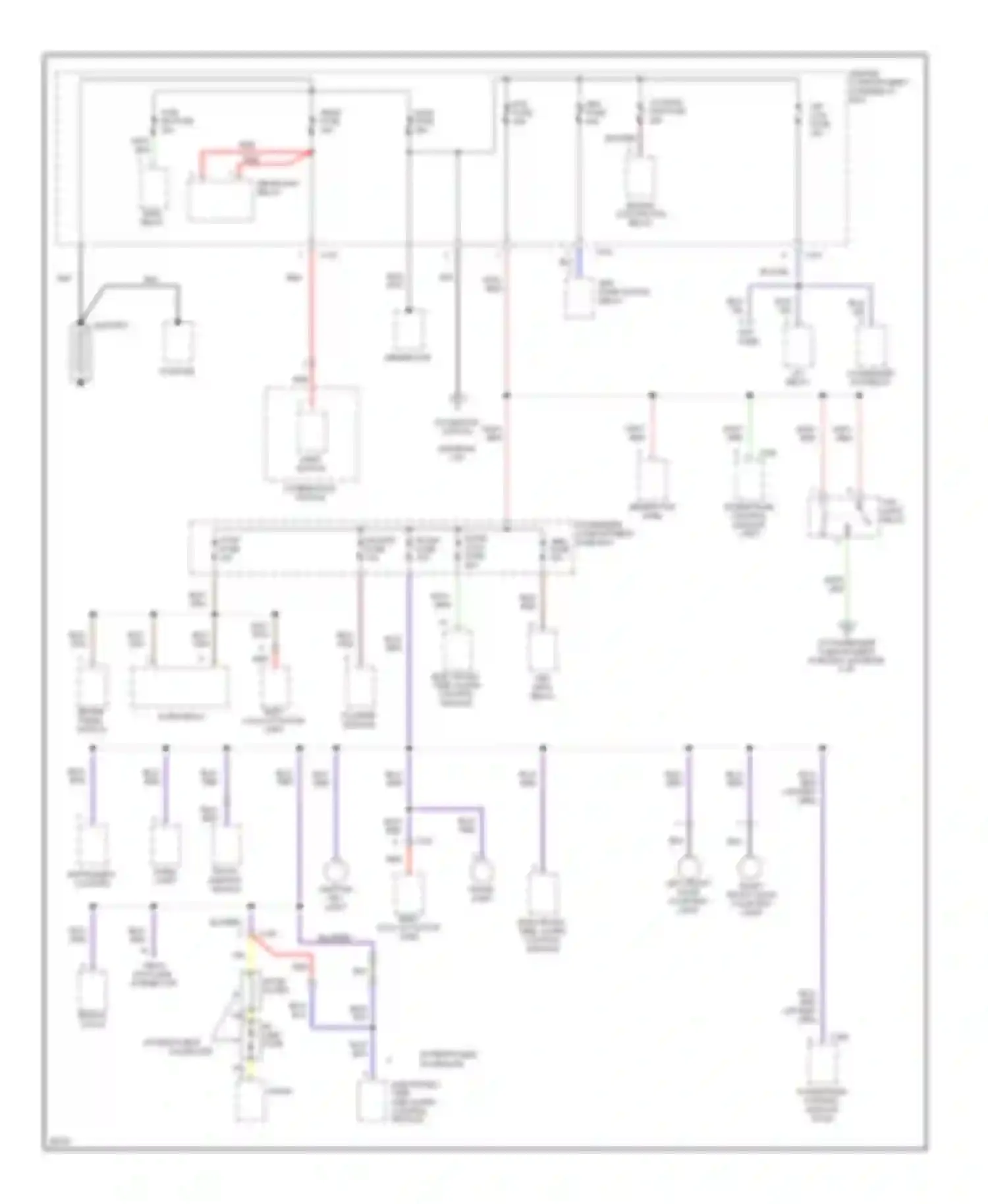 Wiring diagram flasher module for Kia Sephia I facelift (1994-1998) (2 of 2)