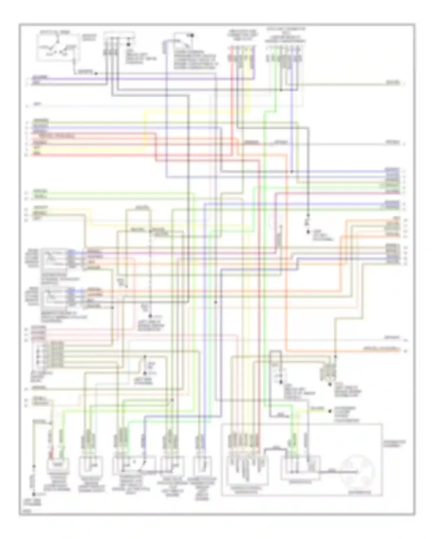 Wiring diagram rear heated oxygen sensor for Kia Sephia I facelift (1994-1998) (3 of 3)
