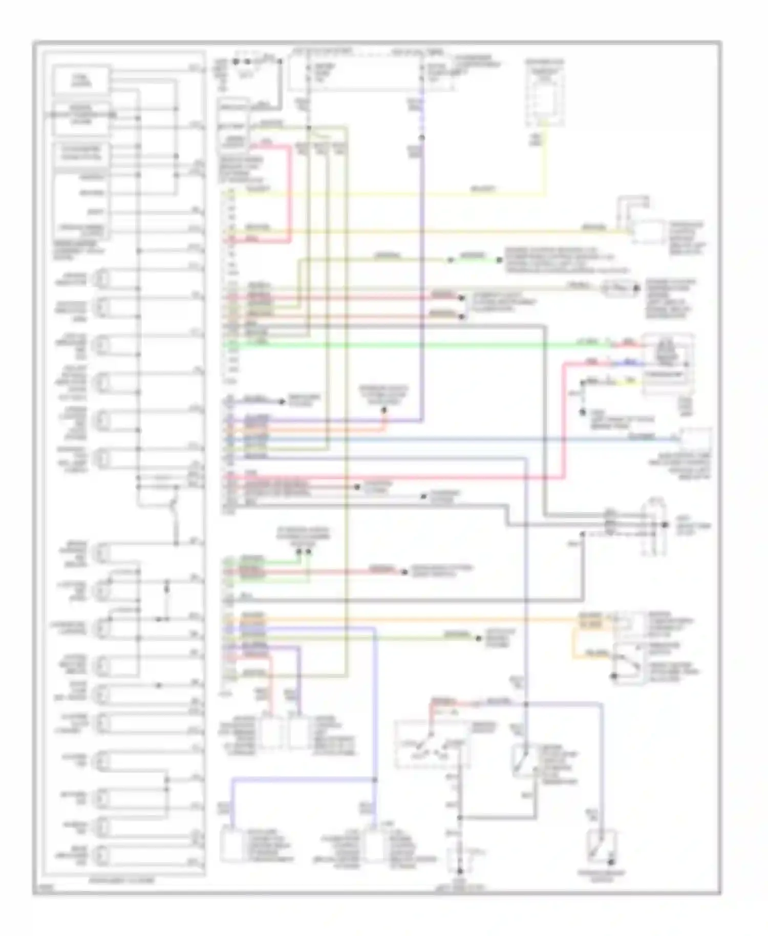 Wiring diagram starting system for Kia Sephia I facelift (1994-1998) (1 of 2)