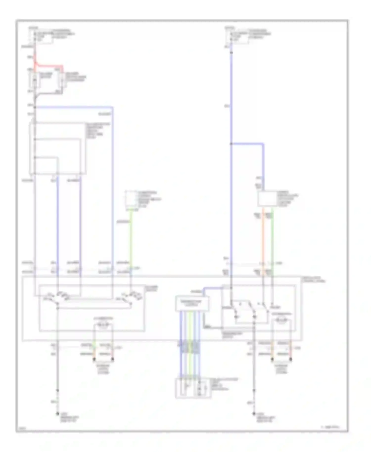 Wiring diagram temperature control for Kia Sephia I facelift (1994-1998) (3 of 4)