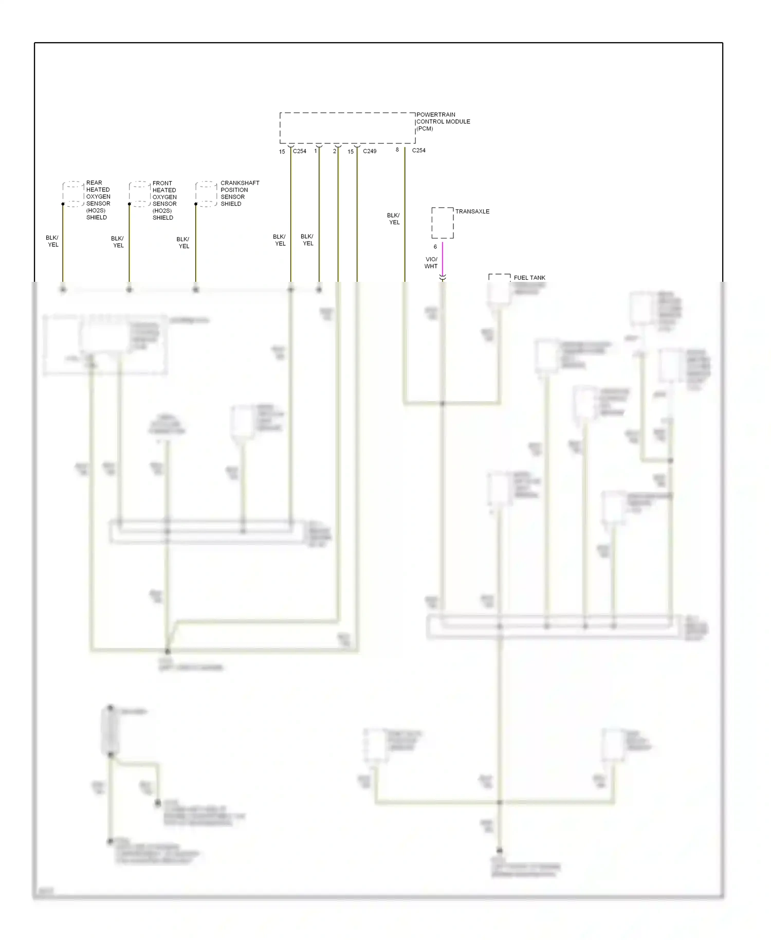 Kia Sephia I facelift (1994-1998) throttle position (tp) sensor wiring diagram  (1 of 1)