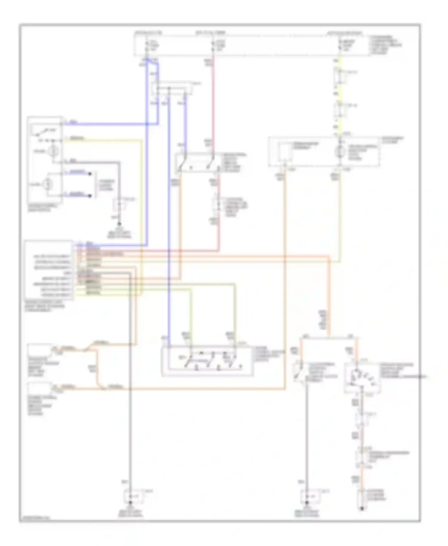 Sephia Kia II (1997-2001): Cruise control circuit
