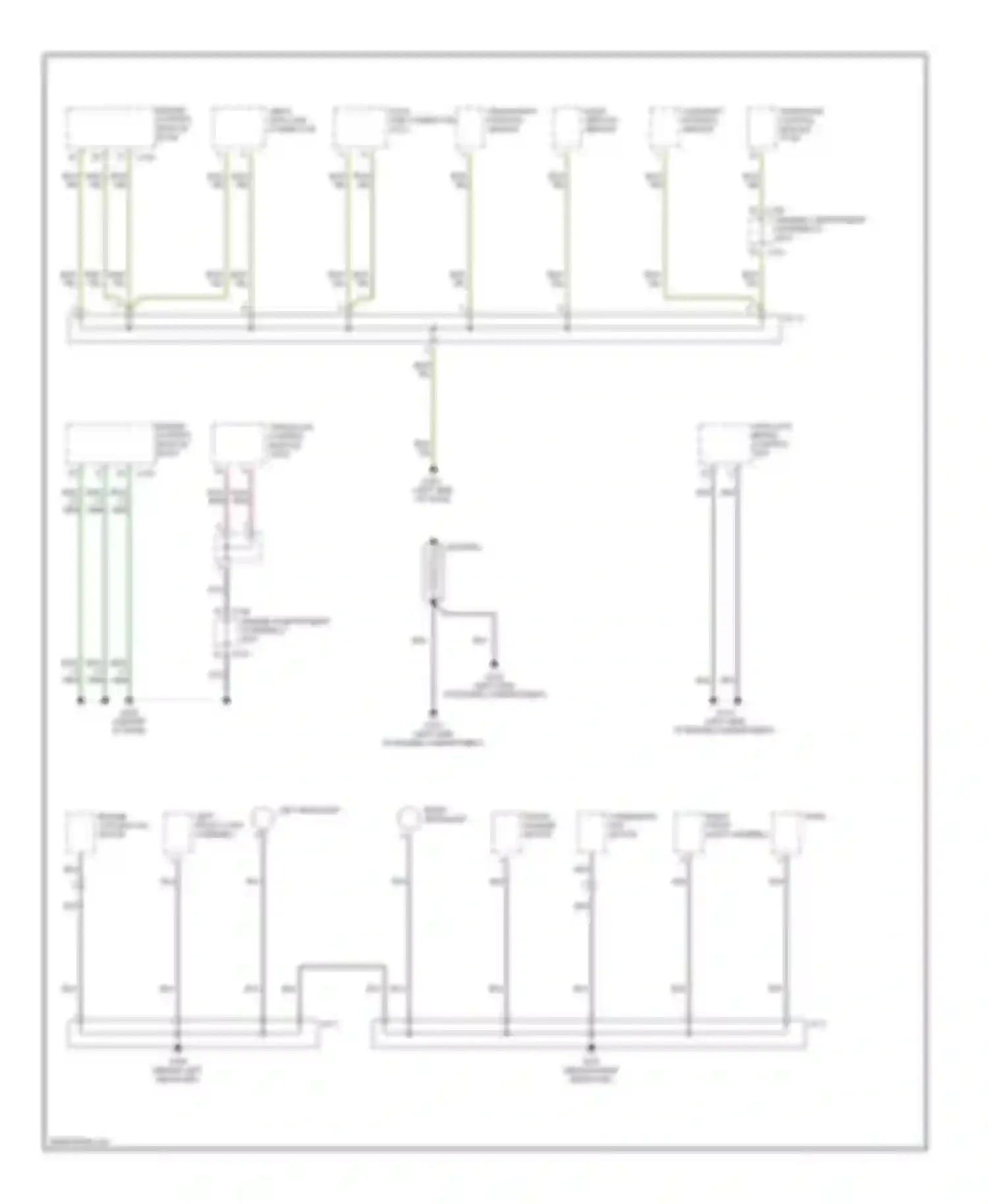 Sephia Kia II (1997-2001): Ground distribution circuit (1 of 2)