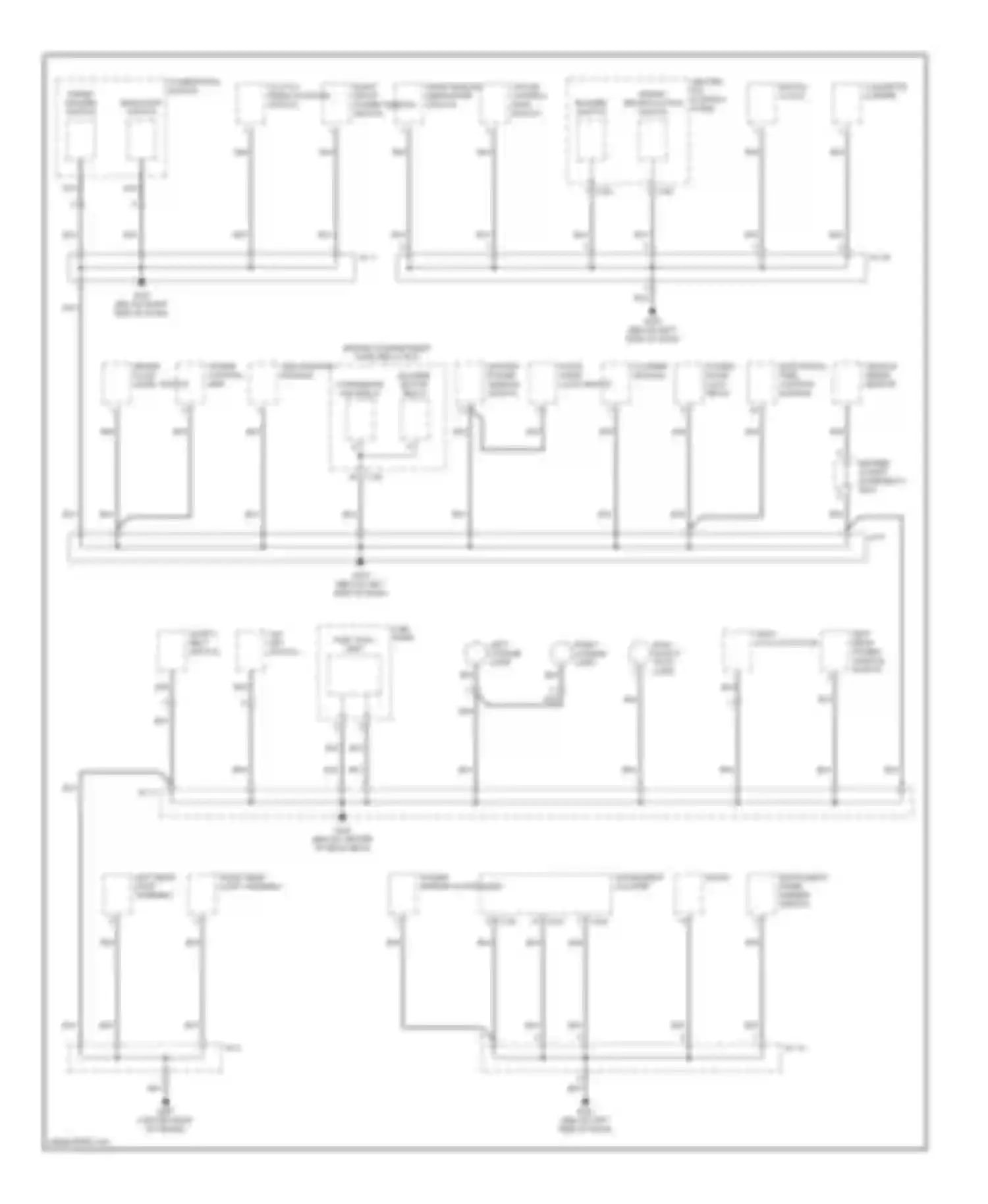 Sephia Kia II (1997-2001): Ground distribution circuit (2 of 2)