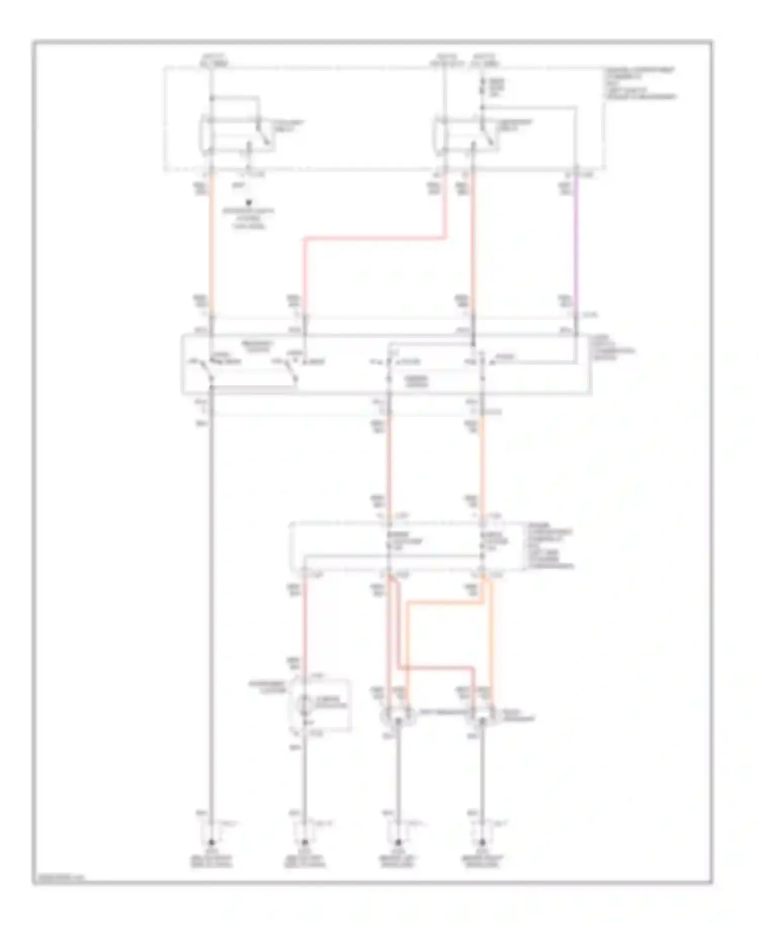 Sephia Kia II (1997-2001): Headlight circuit