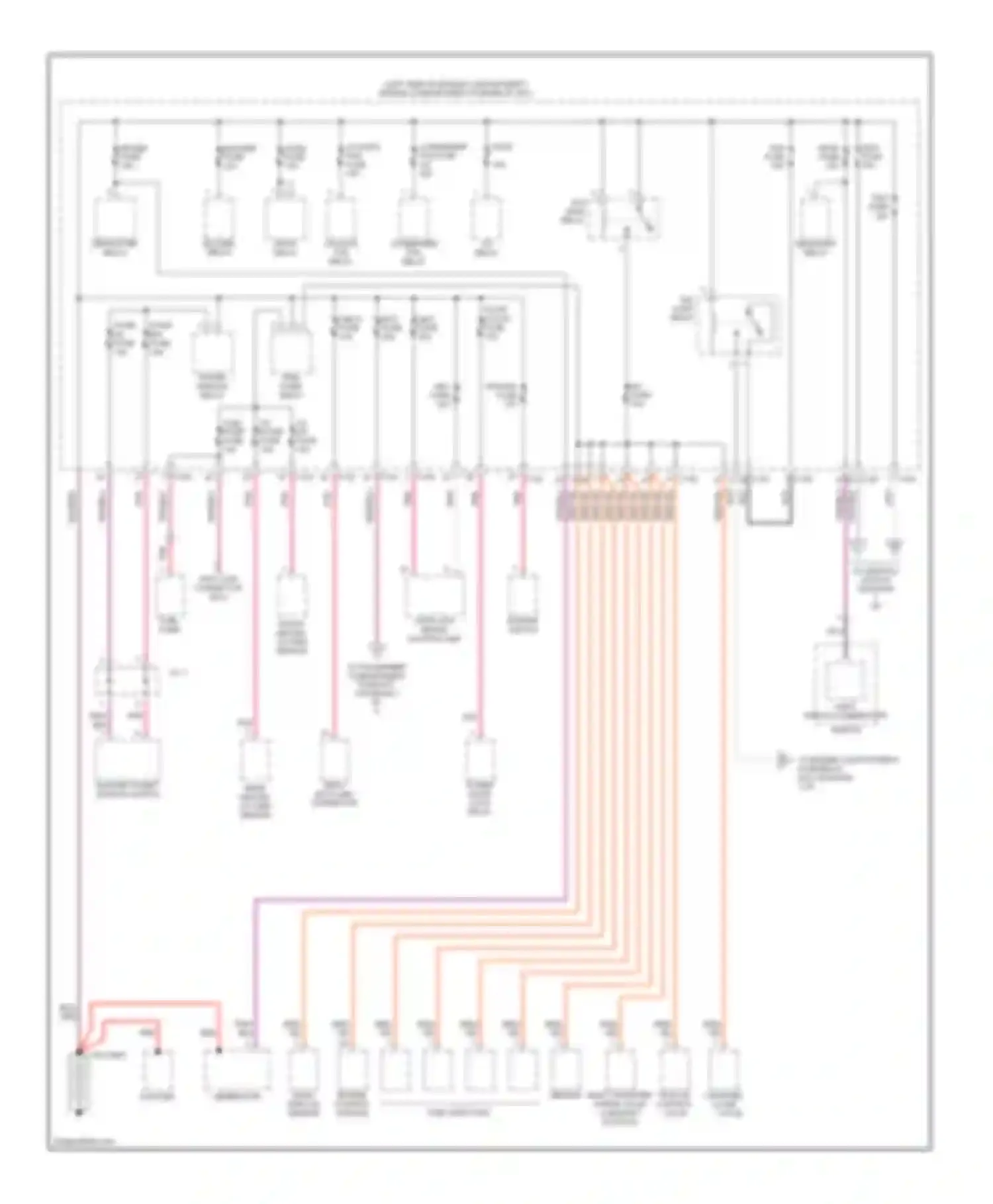 Sephia Kia II (1997-2001): Power distribution circuit (1 of 3)