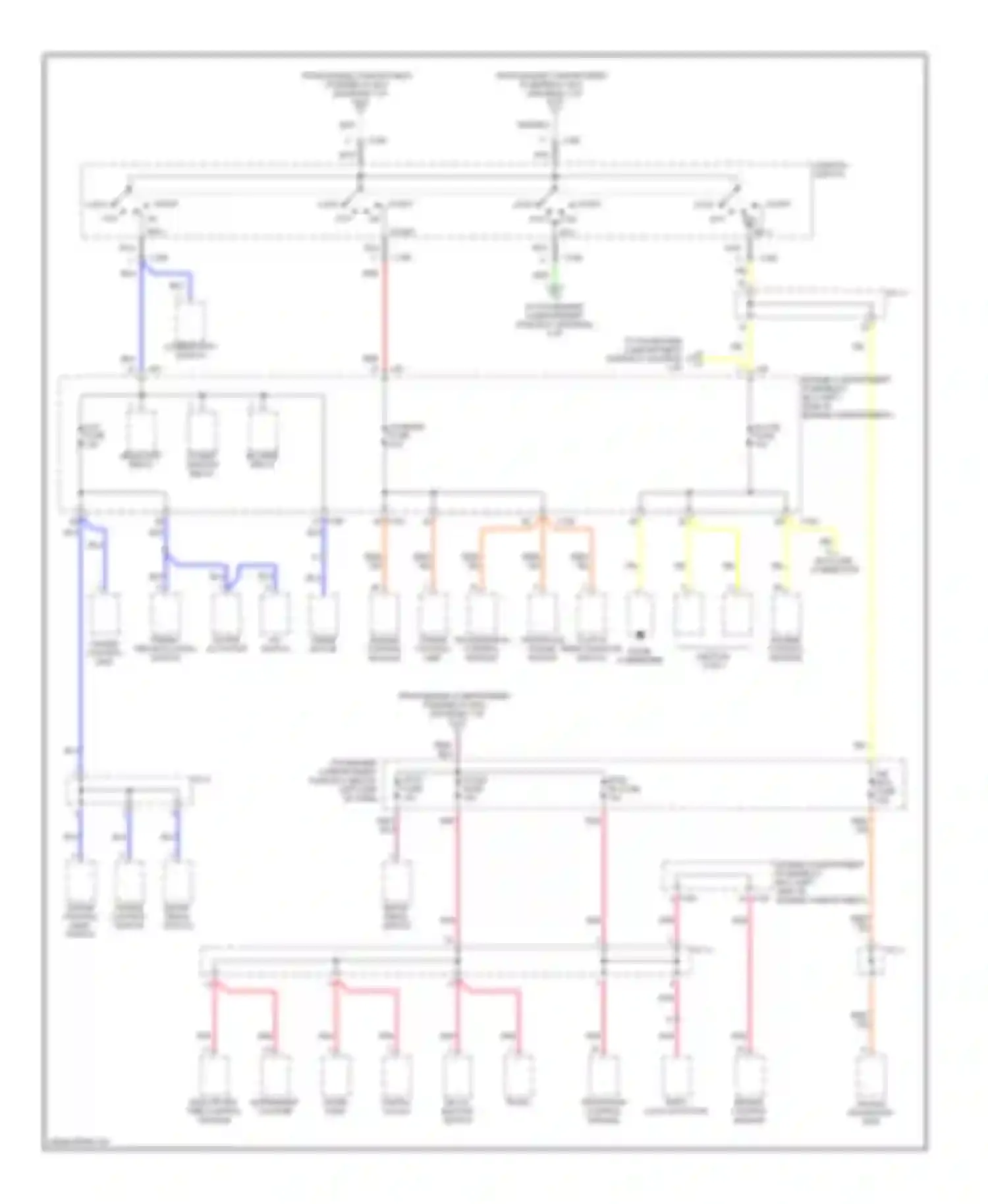 Sephia Kia II (1997-2001): Power distribution circuit (2 of 3)