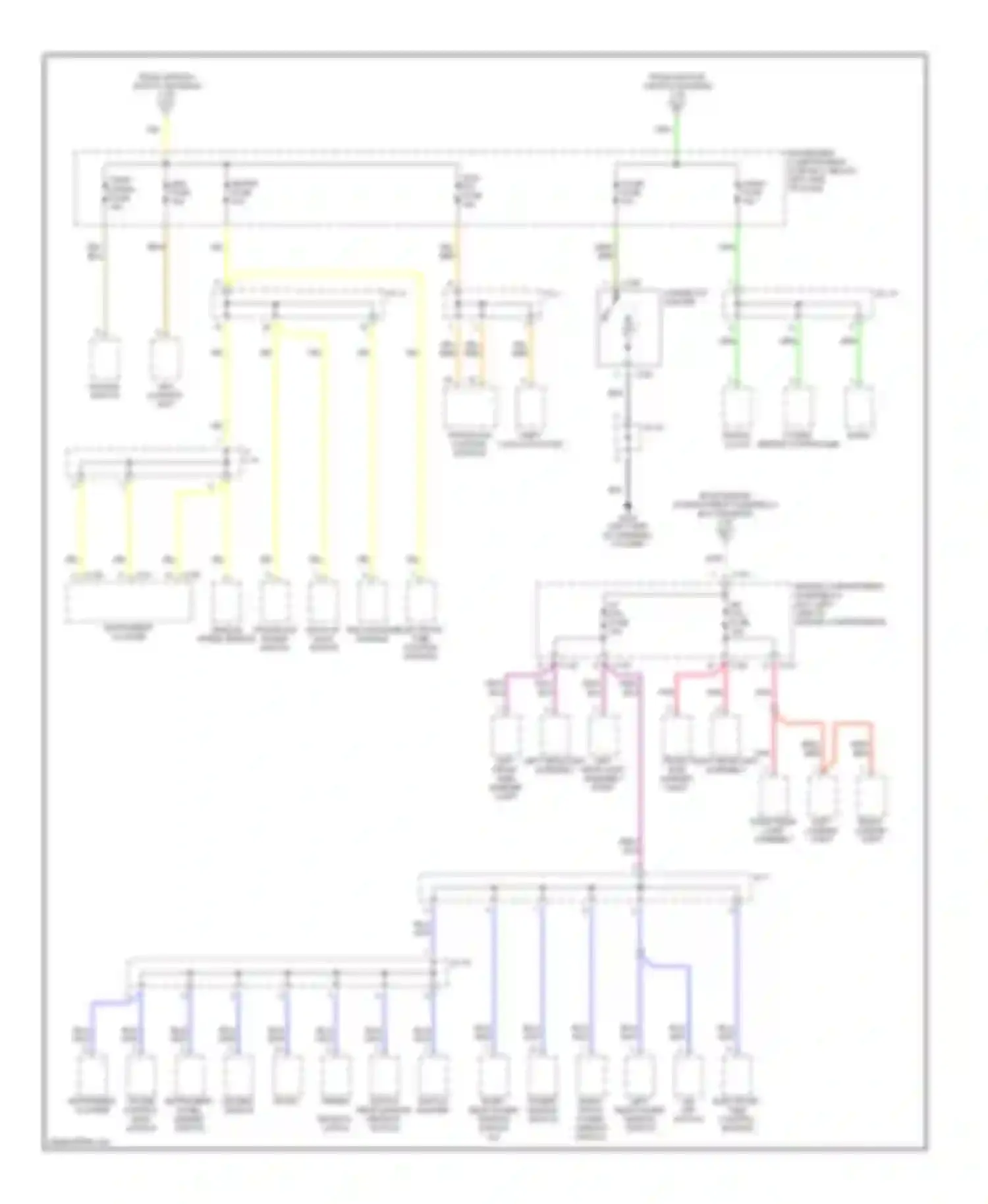 Sephia Kia II (1997-2001): Power distribution circuit (3 of 3)