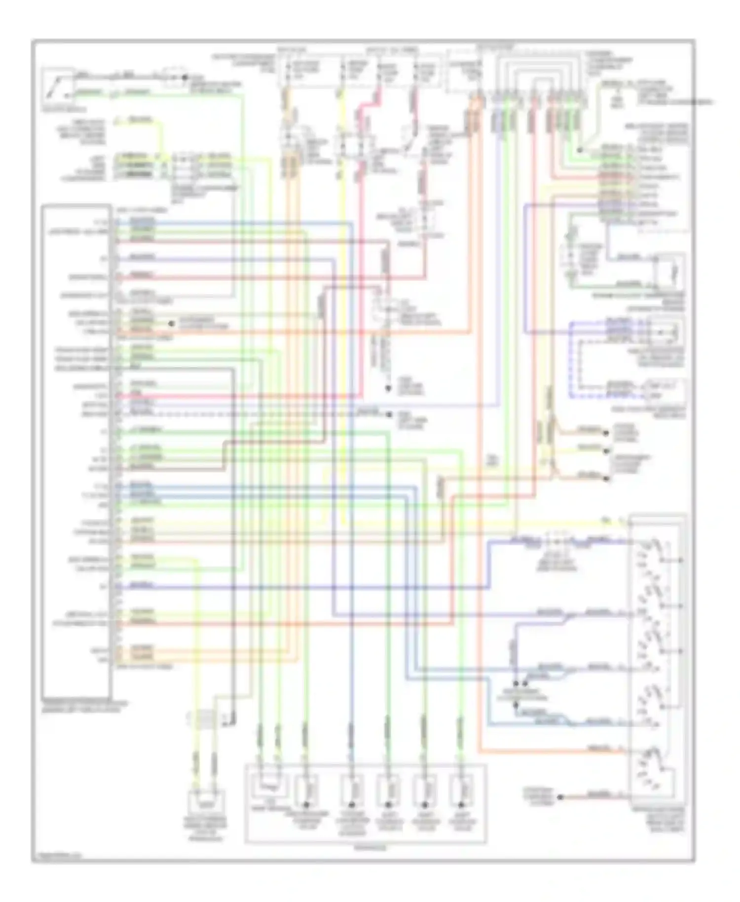 Wiring diagram blk/lt grn for Kia Sephia II (1997-2001) (1 of 2)