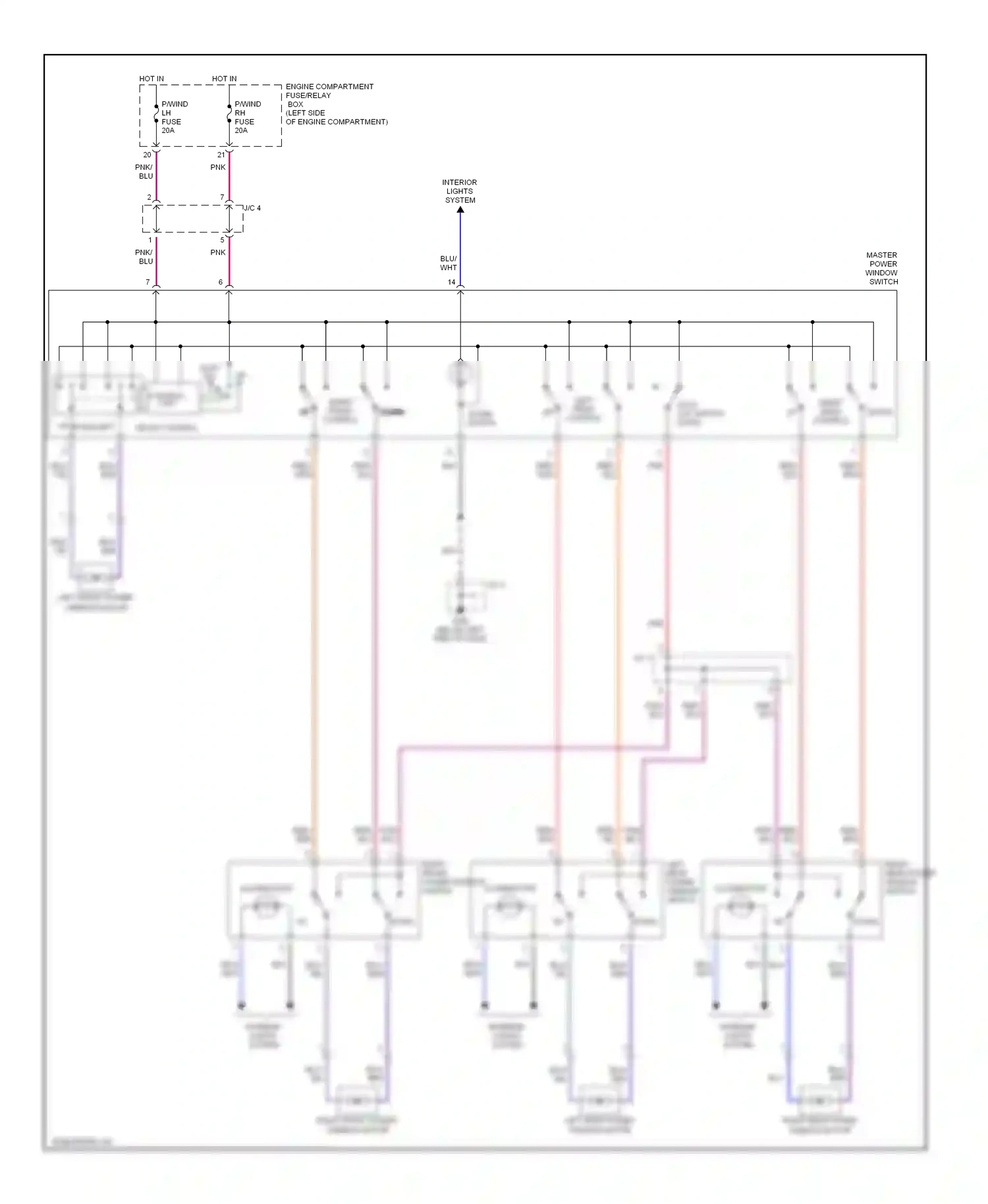 Kia Sephia II (1997-2001) down down wiring diagram  (1 of 1)