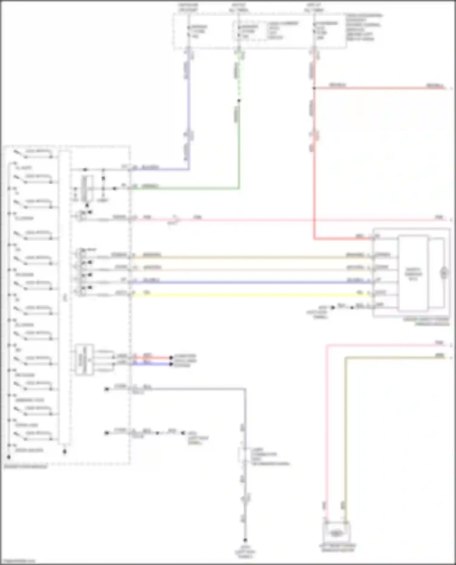 Sorento Prime Kia III facelift (2017-2020): Power windows circuit, driver safety window w/o ims (1 of 3)