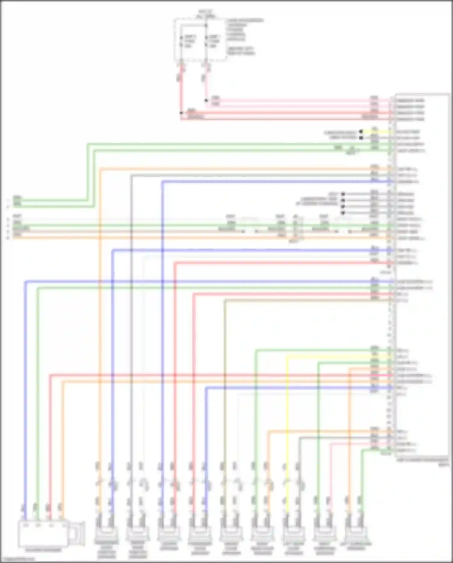 Car Wiring Diagrams for Sorento Prime Kia III facelift (2017-2020): Radio circuit, w/ navigation (3 of 3)