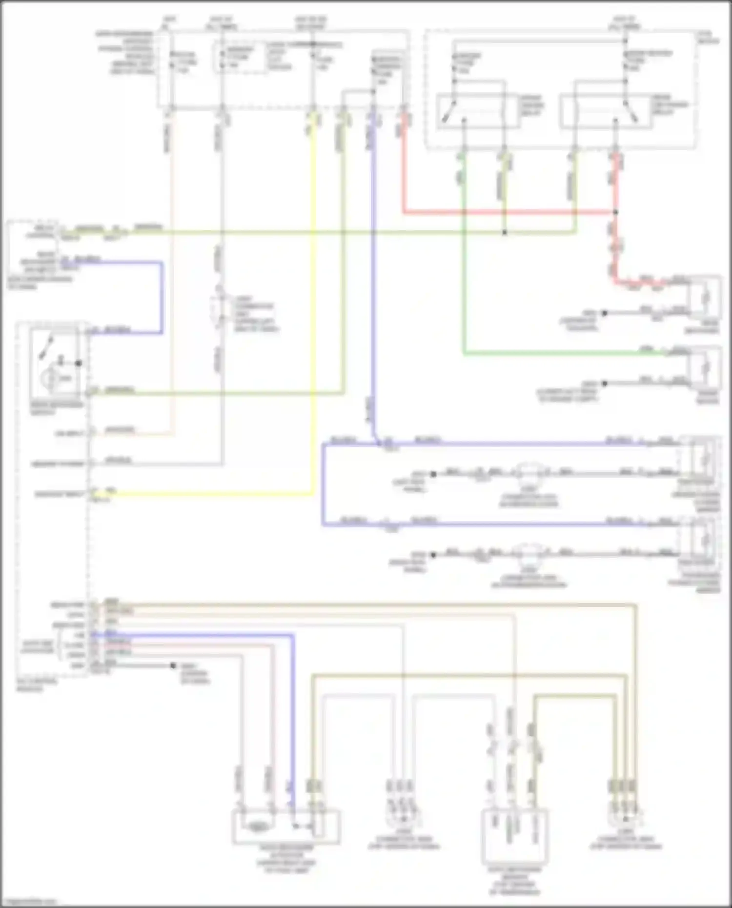 Wiring diagram auto defogger actuator for Kia Sorento Prime III facelift (2017-2020) (2 of 2)