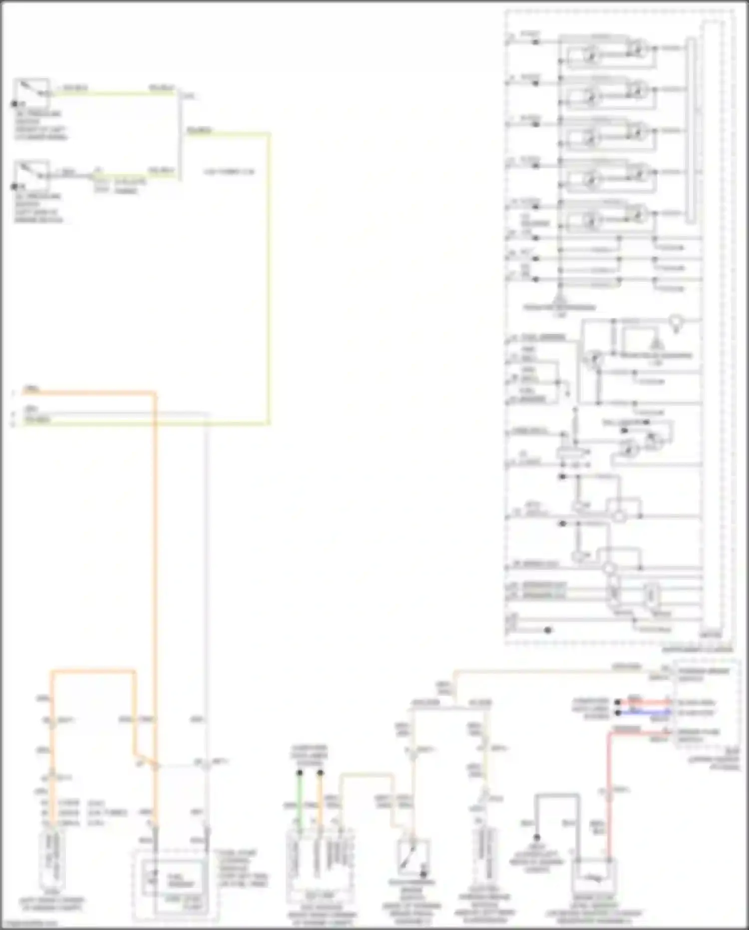 Wiring diagram brake fluid level sensor for Kia Sorento Prime III facelift (2017-2020) (3 of 4)