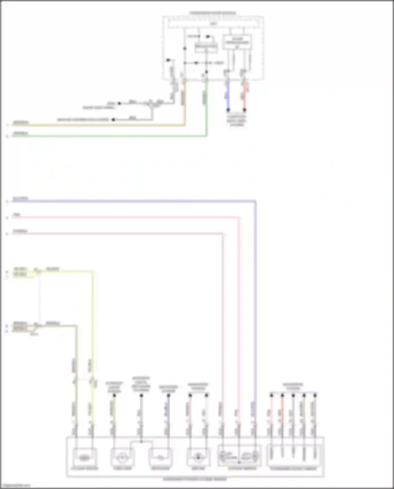 Wiring diagram bsd ind for Kia Sorento Prime III facelift (2017-2020) (4 of 4)
