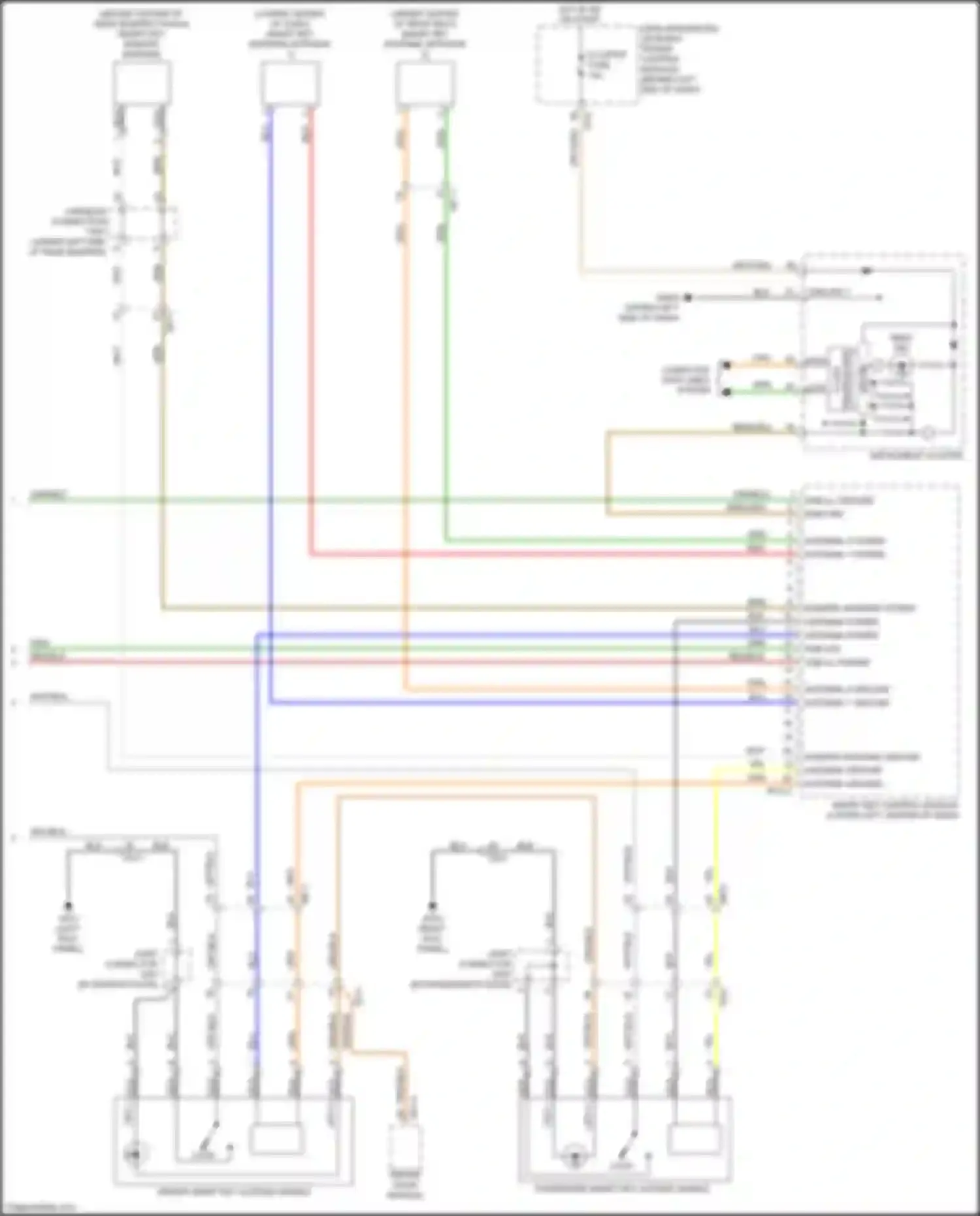 Wiring diagram cluster fuse for Kia Sorento Prime III facelift (2017-2020) (7 of 29)
