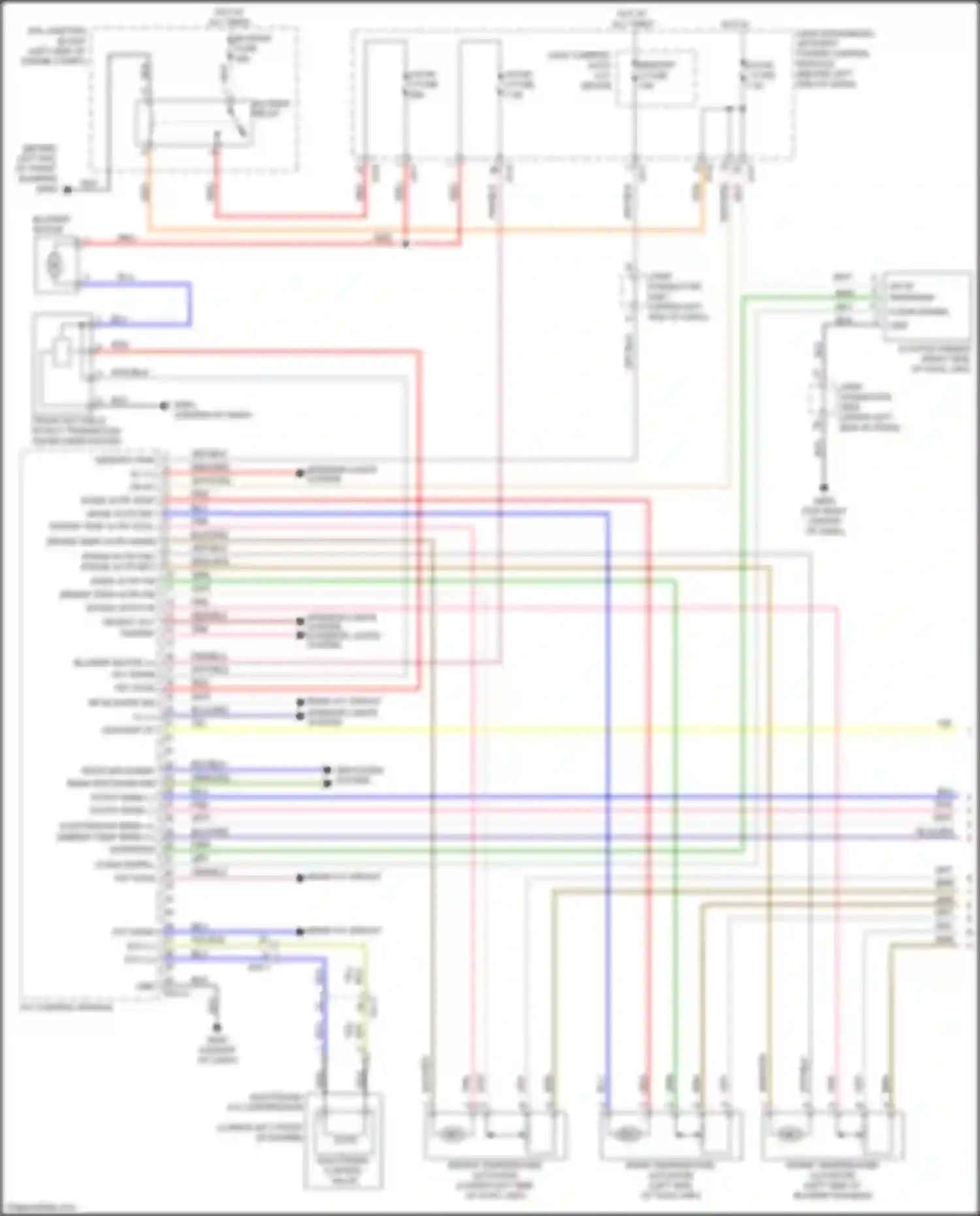 Wiring diagram cluster ionizer for Kia Sorento Prime III facelift (2017-2020) (1 of 3)