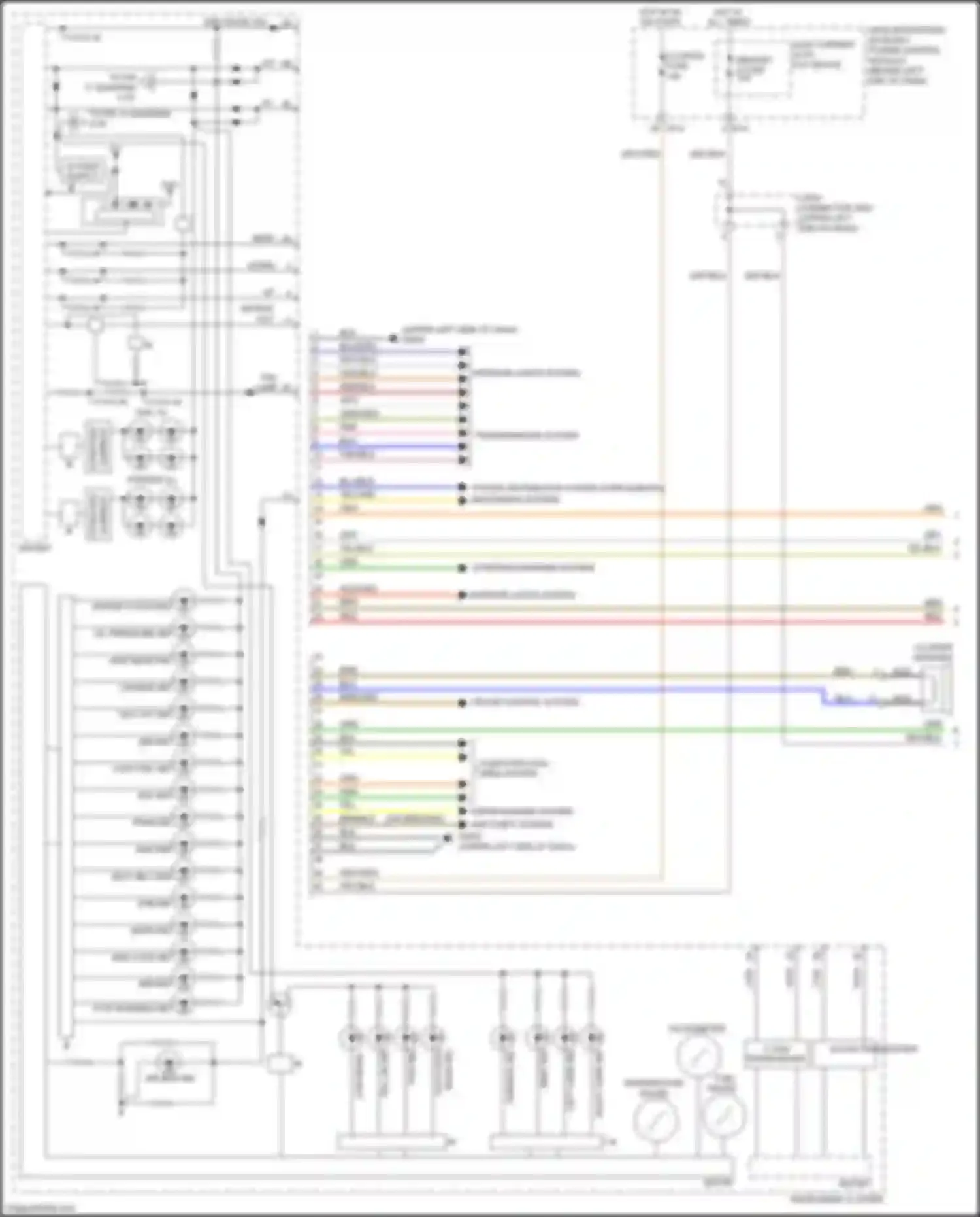 Wiring diagram cruise control system for Kia Sorento Prime III facelift (2017-2020) (3 of 10)