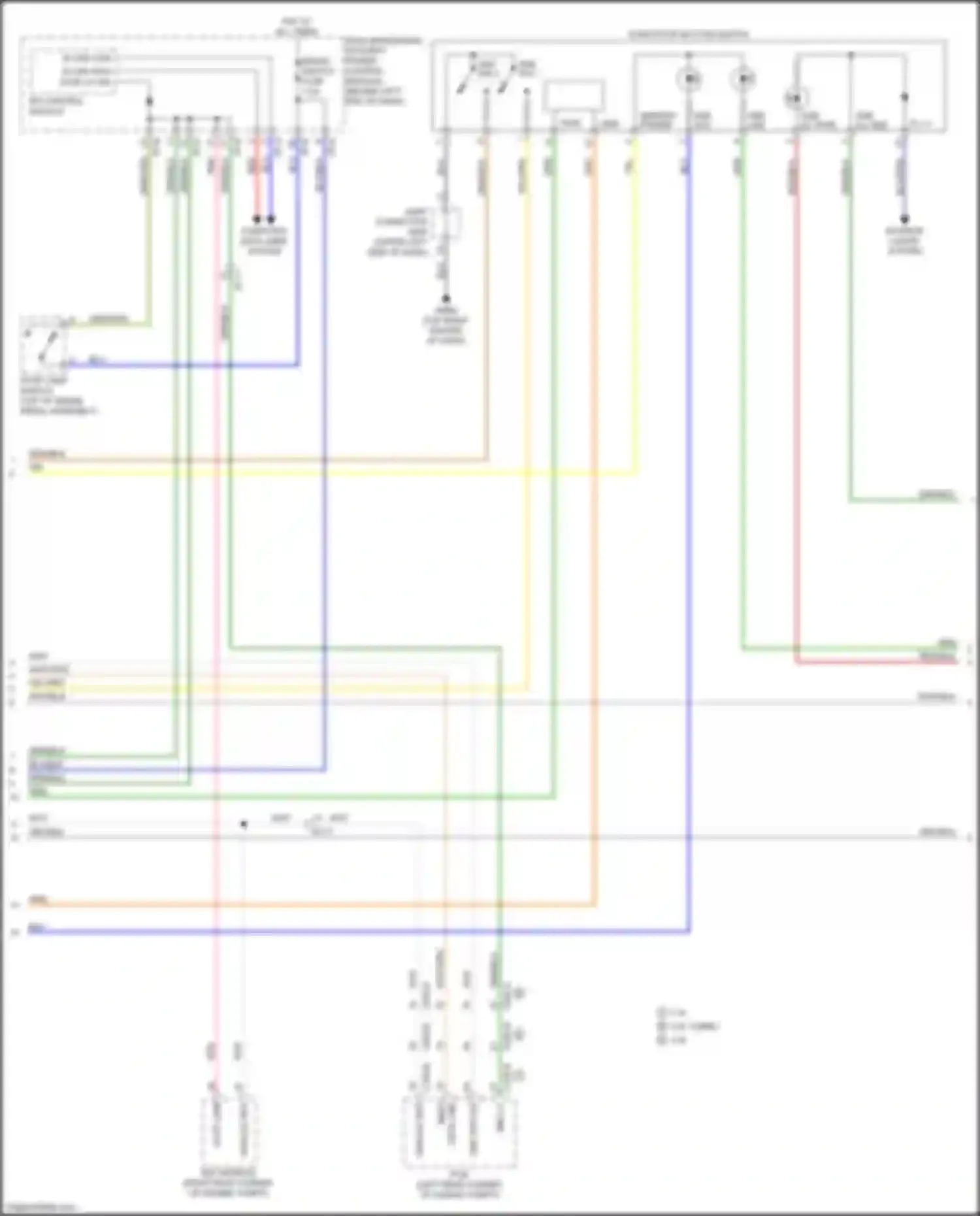 Wiring diagram data line for Kia Sorento Prime III facelift (2017-2020) (2 of 2)